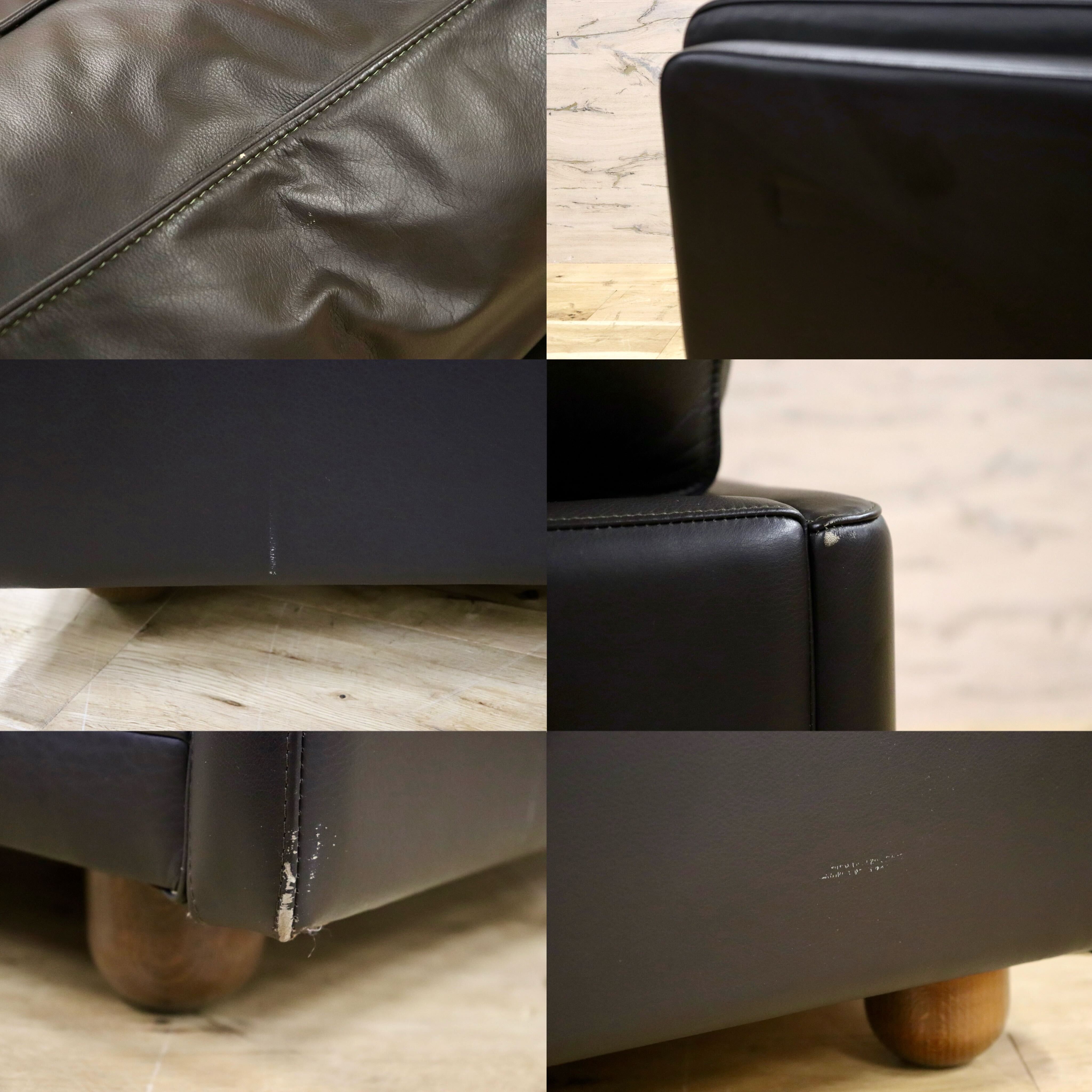 GMHN201A○PoltronaFrau / ポルトローナフラウ 1人掛けソファ シングルソファ イタリア製 総革 ダークブラウン IDC大塚家具 定価約150万