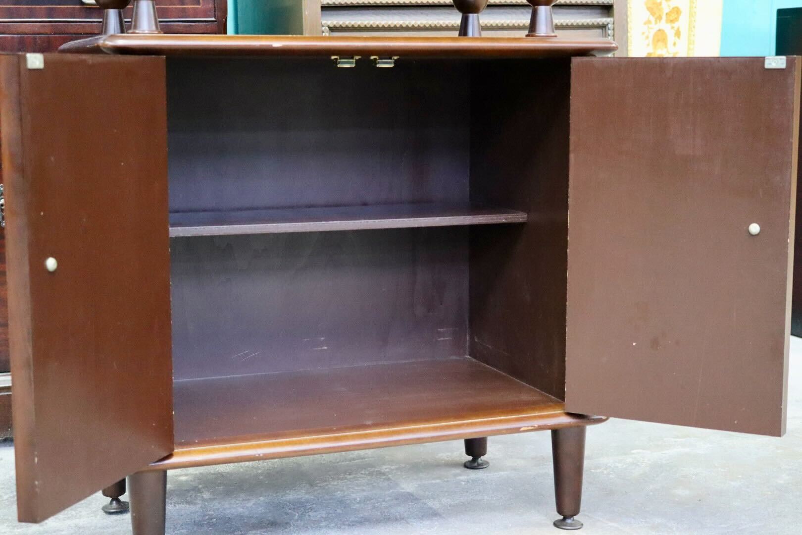 GMIS317○森繁 / MORISHIGE キャビネット 飾り台 花台 サイドボード 収納家具 レトロ モダン アンティーク