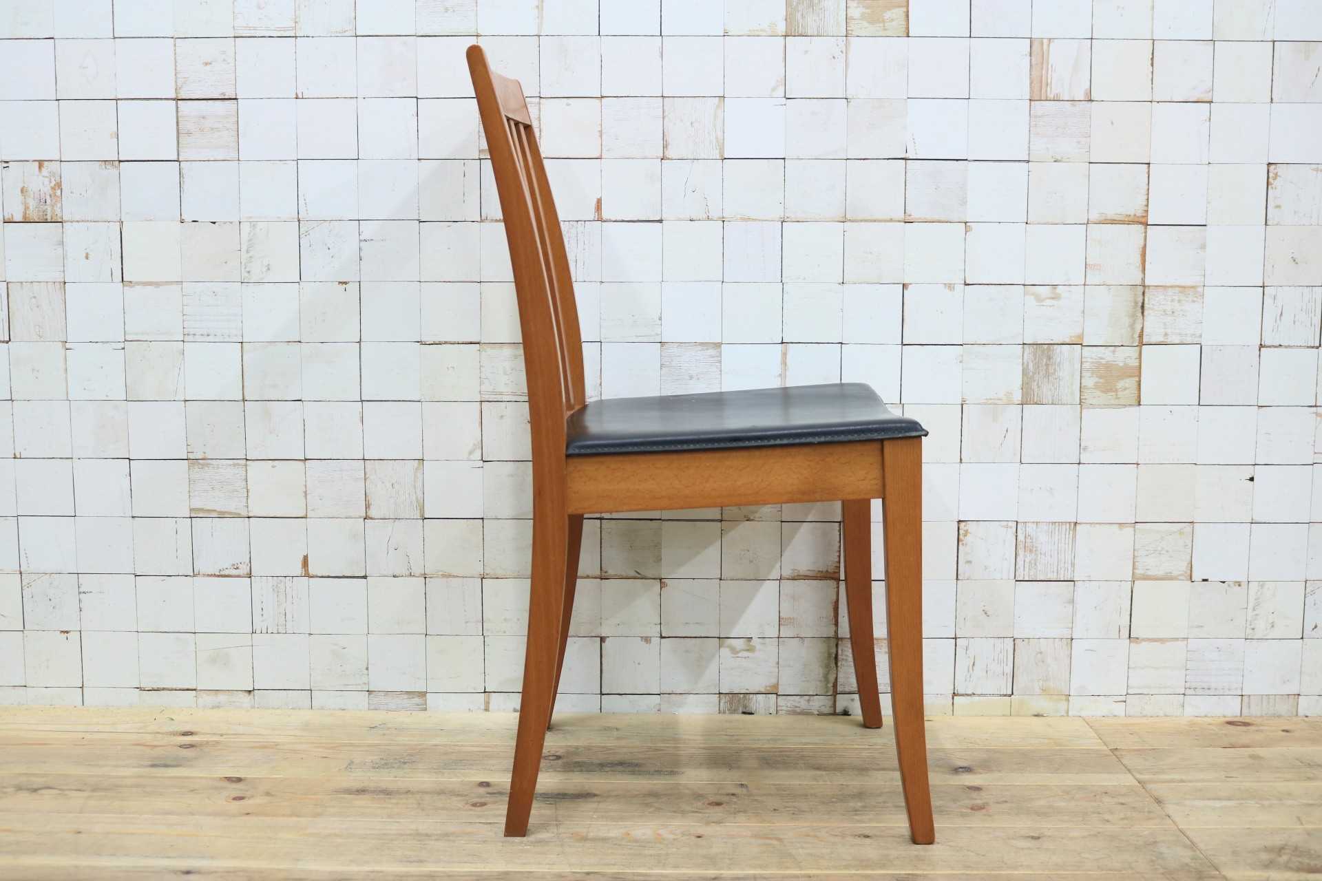 GMHS116A◯Calligaris / カリガリス ダイニングチェア アームレスチェア 食卓椅子 椅子 レザー イタリア ヴィンテージ