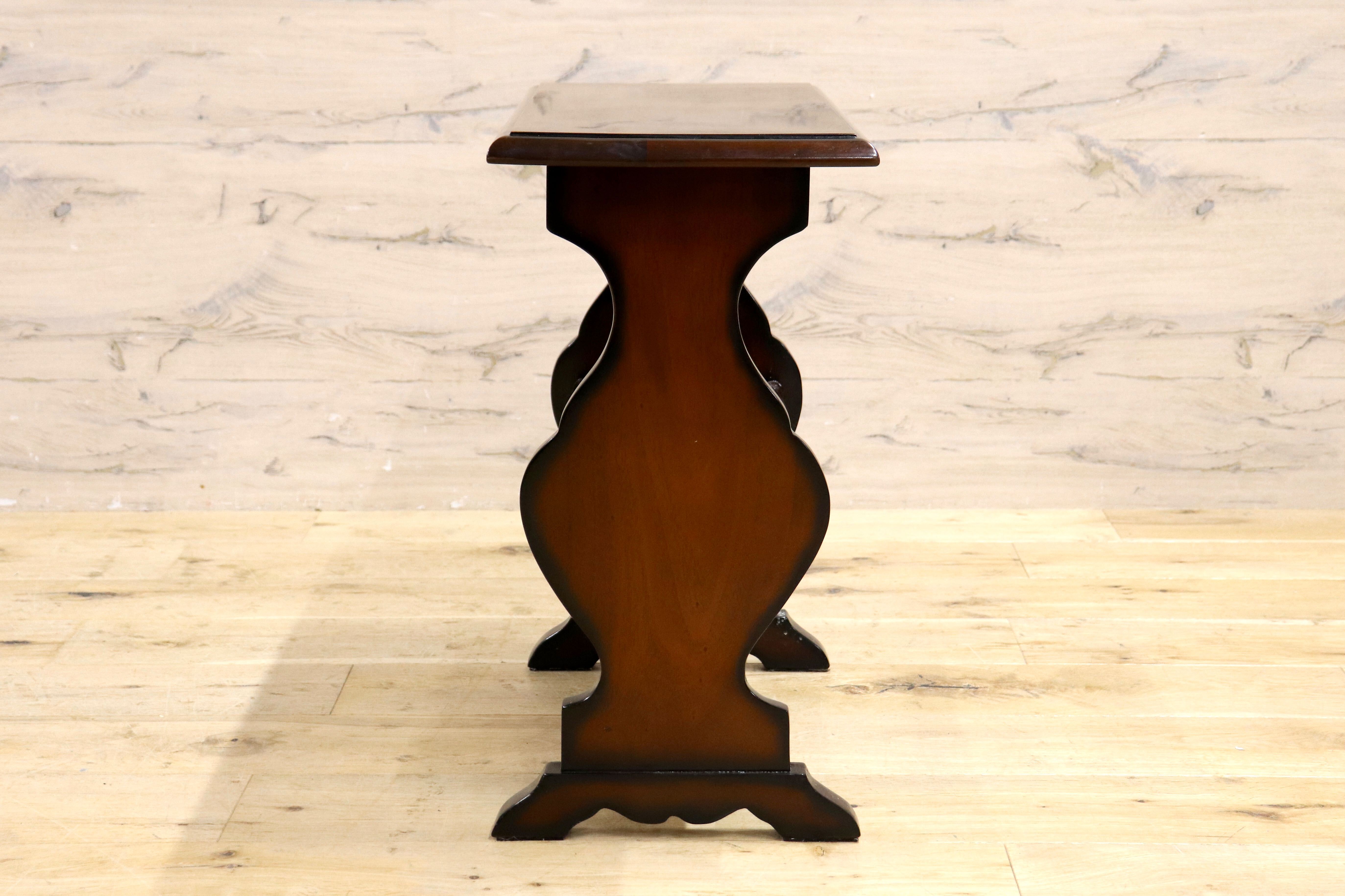 GMIK753F○クラシック マガジンラック サイドテーブル ヴィンテージ アンティーク調 ヨーロピアン 木製