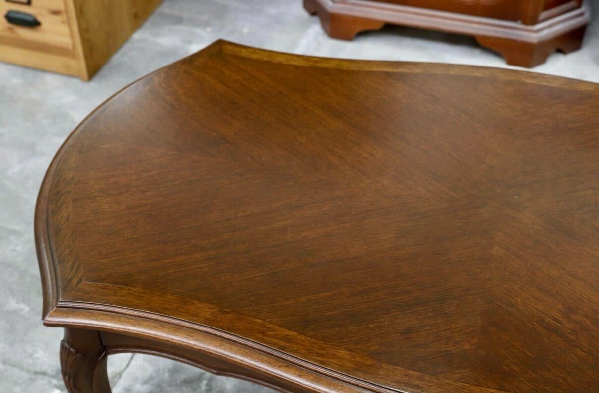 GMHK729○maruni / マルニ センターテーブル リビングテーブル 応接机 国産家具 稀少 ヴィンテージ ロココ クラシック アンティーク