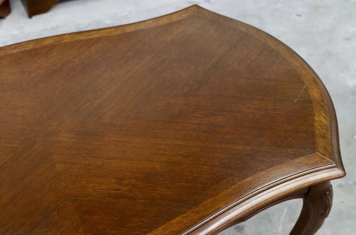 GMHK729○maruni / マルニ センターテーブル リビングテーブル 応接机 国産家具 稀少 ヴィンテージ ロココ クラシック アンティーク