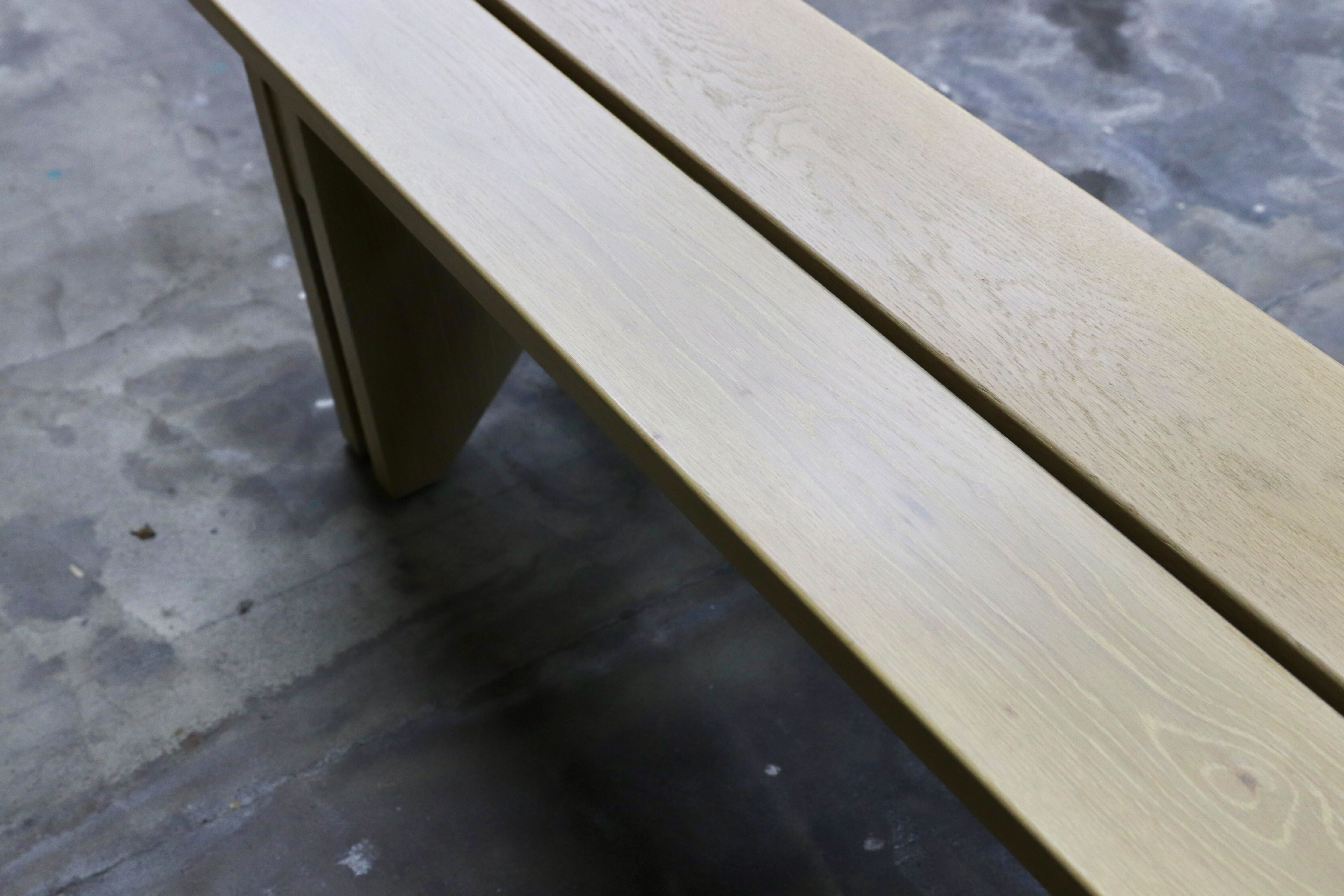 GMIH482C○オーク無垢材 ロングベンチ 特注 ダイニングチェア 長椅子 シャビーシック アンティーク調 北欧スタイル