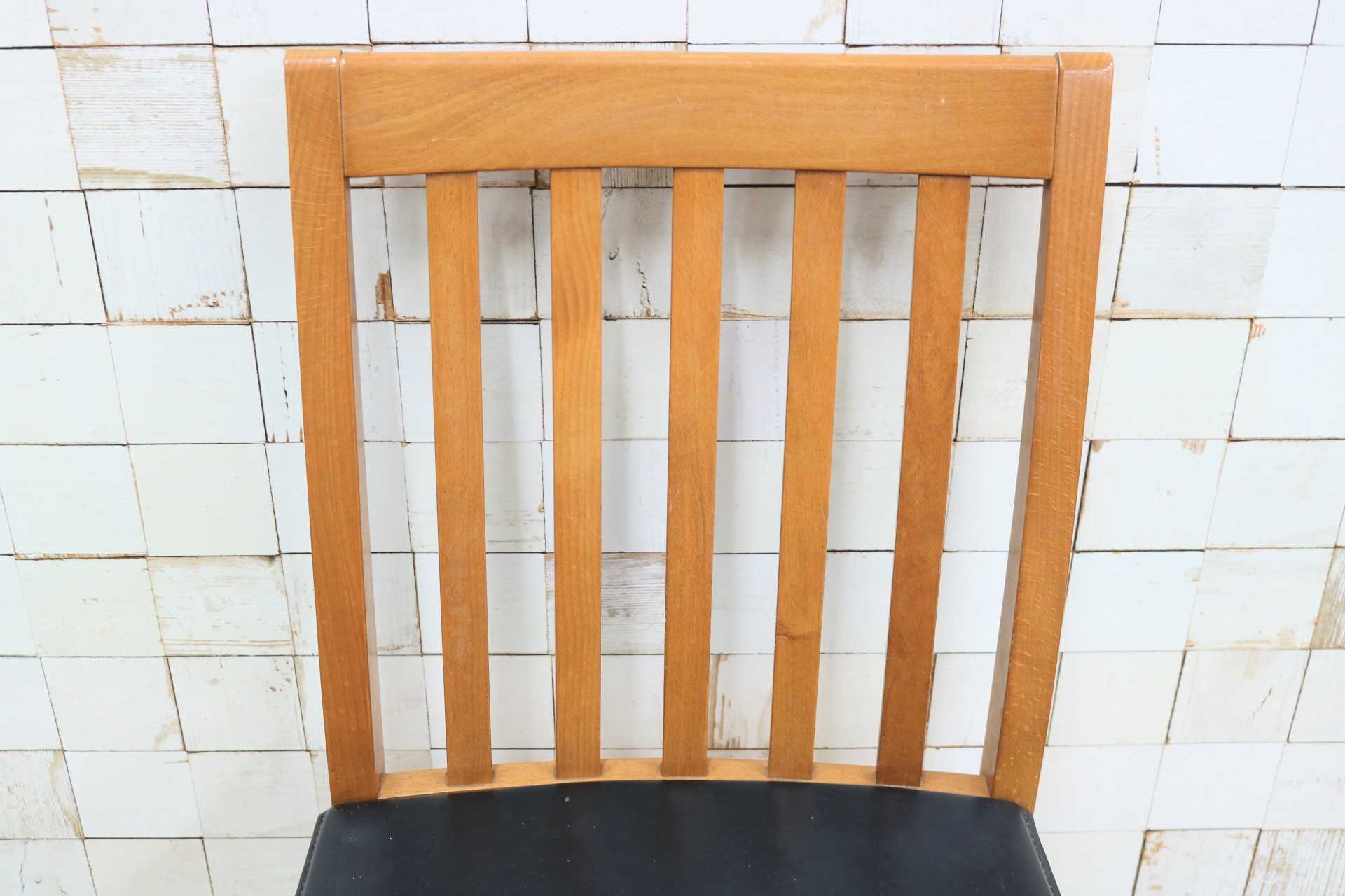 GMHS116B◯Calligaris / カリガリス ダイニングチェア アームレスチェア 食卓椅子 椅子 レザー イタリア ヴィンテージ