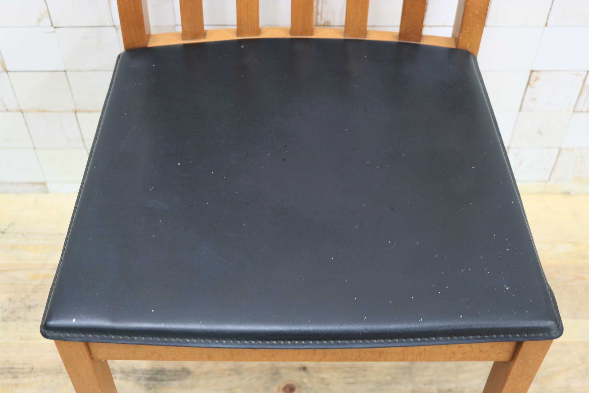 GMHS116B◯Calligaris / カリガリス ダイニングチェア アームレスチェア 食卓椅子 椅子 レザー イタリア ヴィンテージ