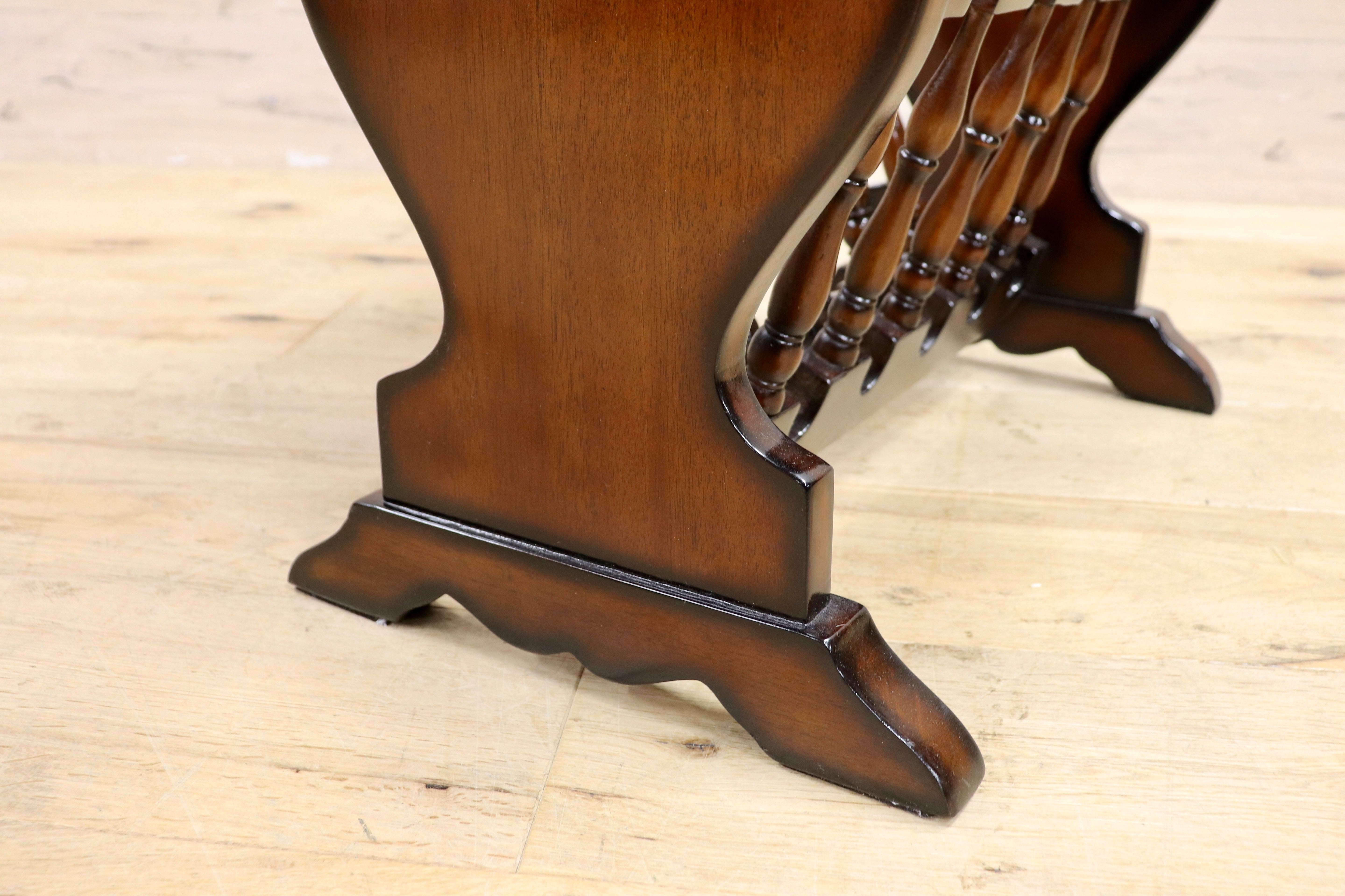 GMIK753G○クラシック マガジンラック サイドテーブル ヴィンテージ アンティーク調 ヨーロピアン 木製