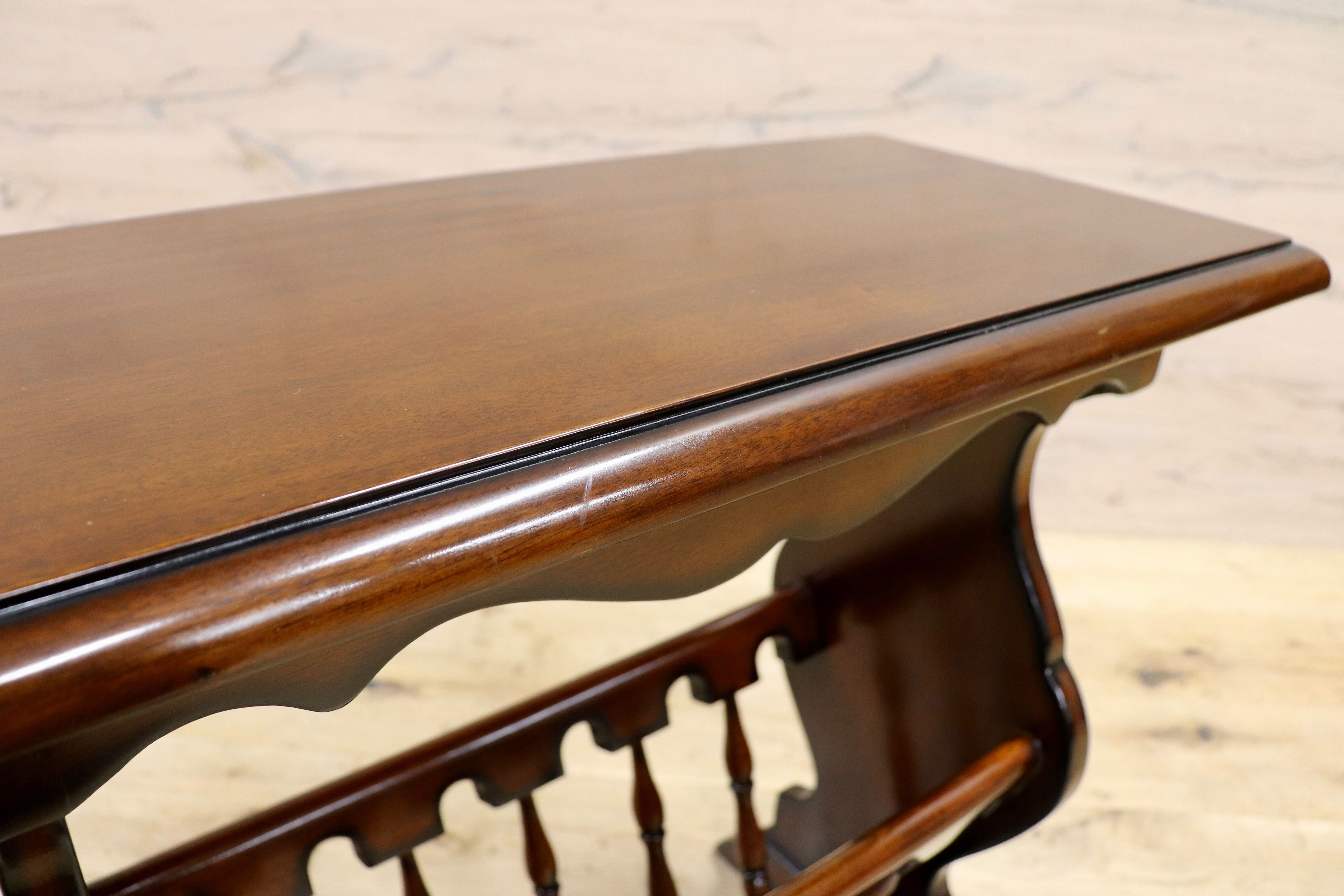 GMIK753G○クラシック マガジンラック サイドテーブル ヴィンテージ アンティーク調 ヨーロピアン 木製