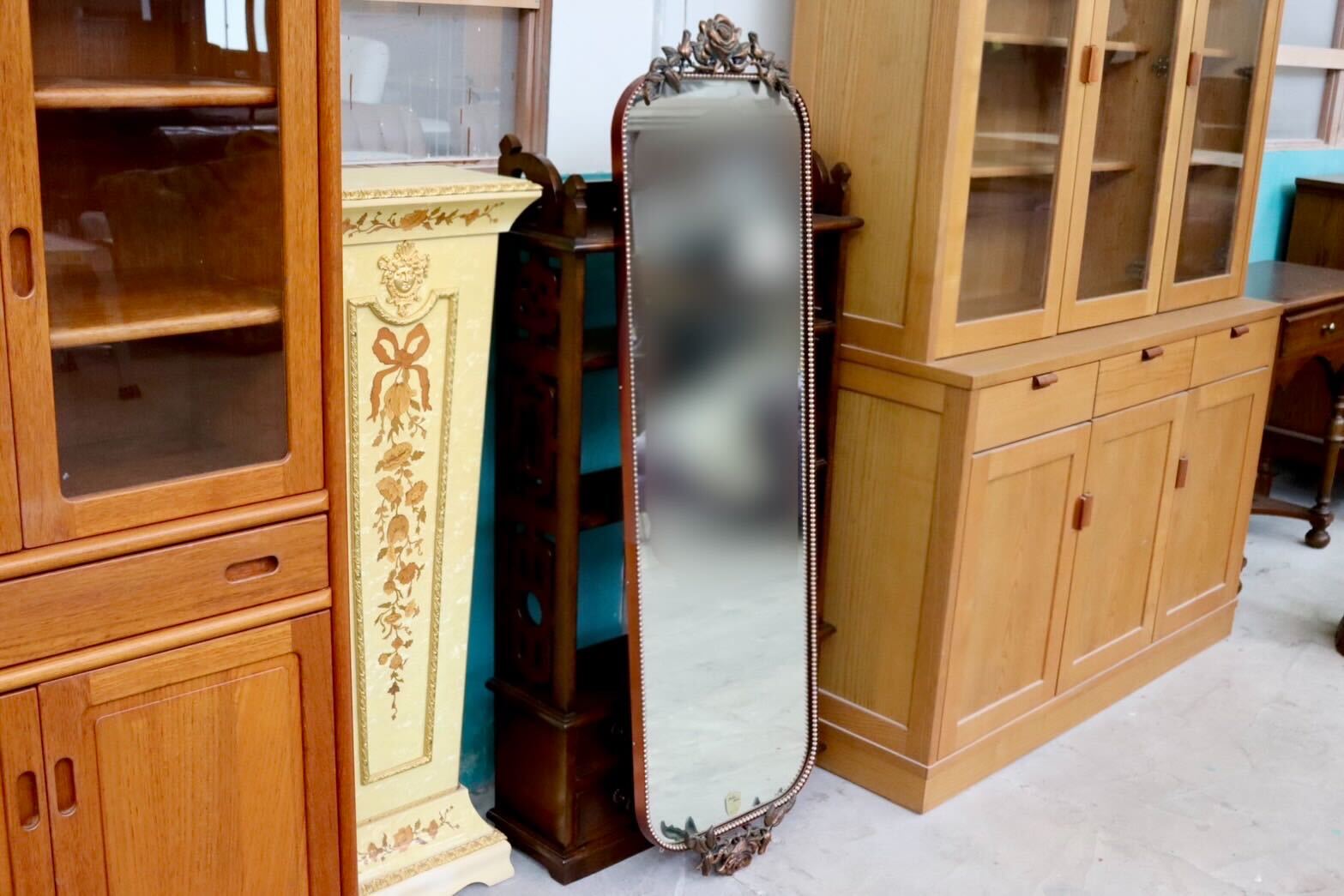 GMIH31○壁掛けミラー ウォールミラー 鏡 姿見 ミラー アンティーク レトロ ヴィンテージ