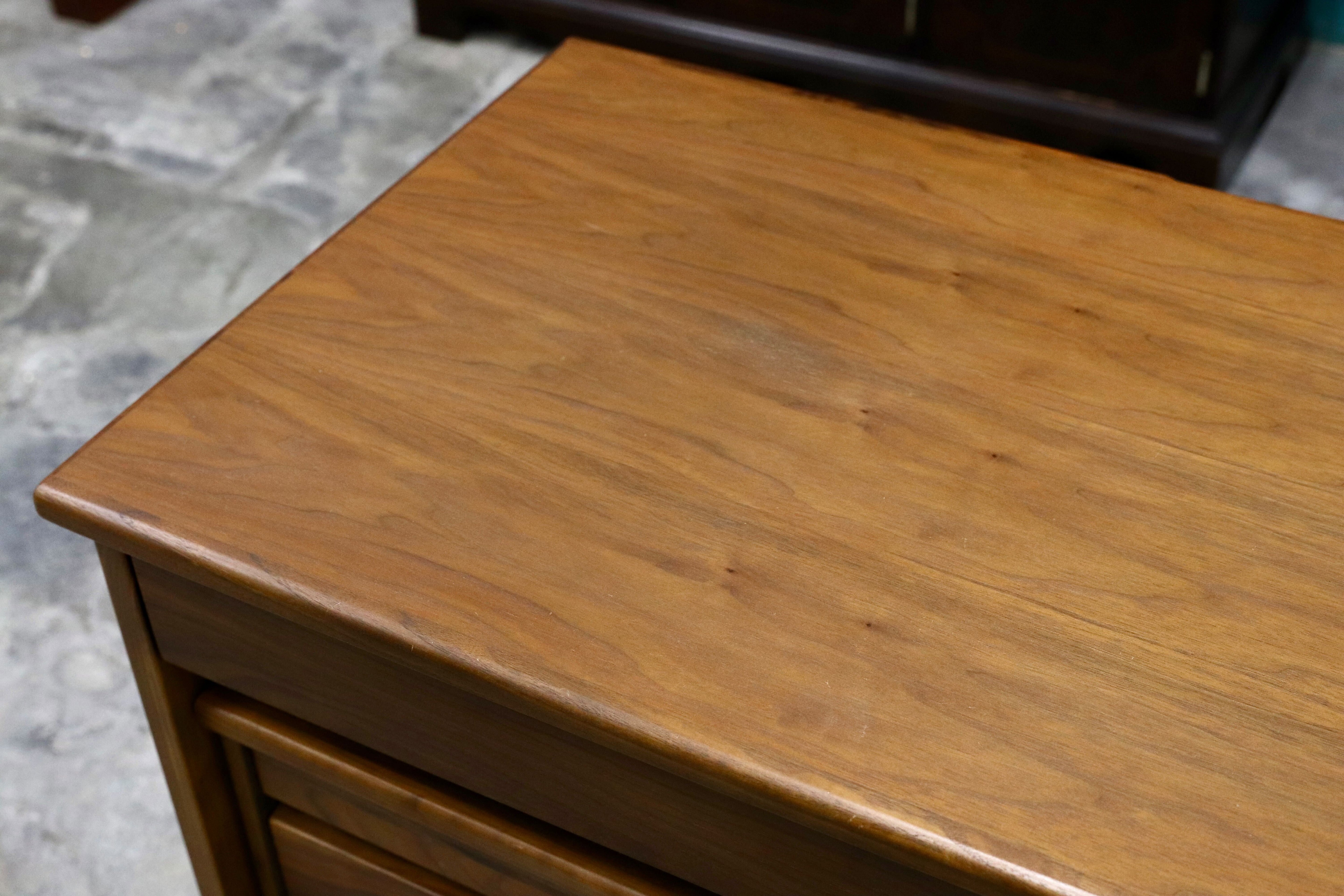 GMIH225A○起立木工 / KIRITSU FURNITURE ウォールナット デスク&ワゴン 学習机 勉強机 北欧モダン