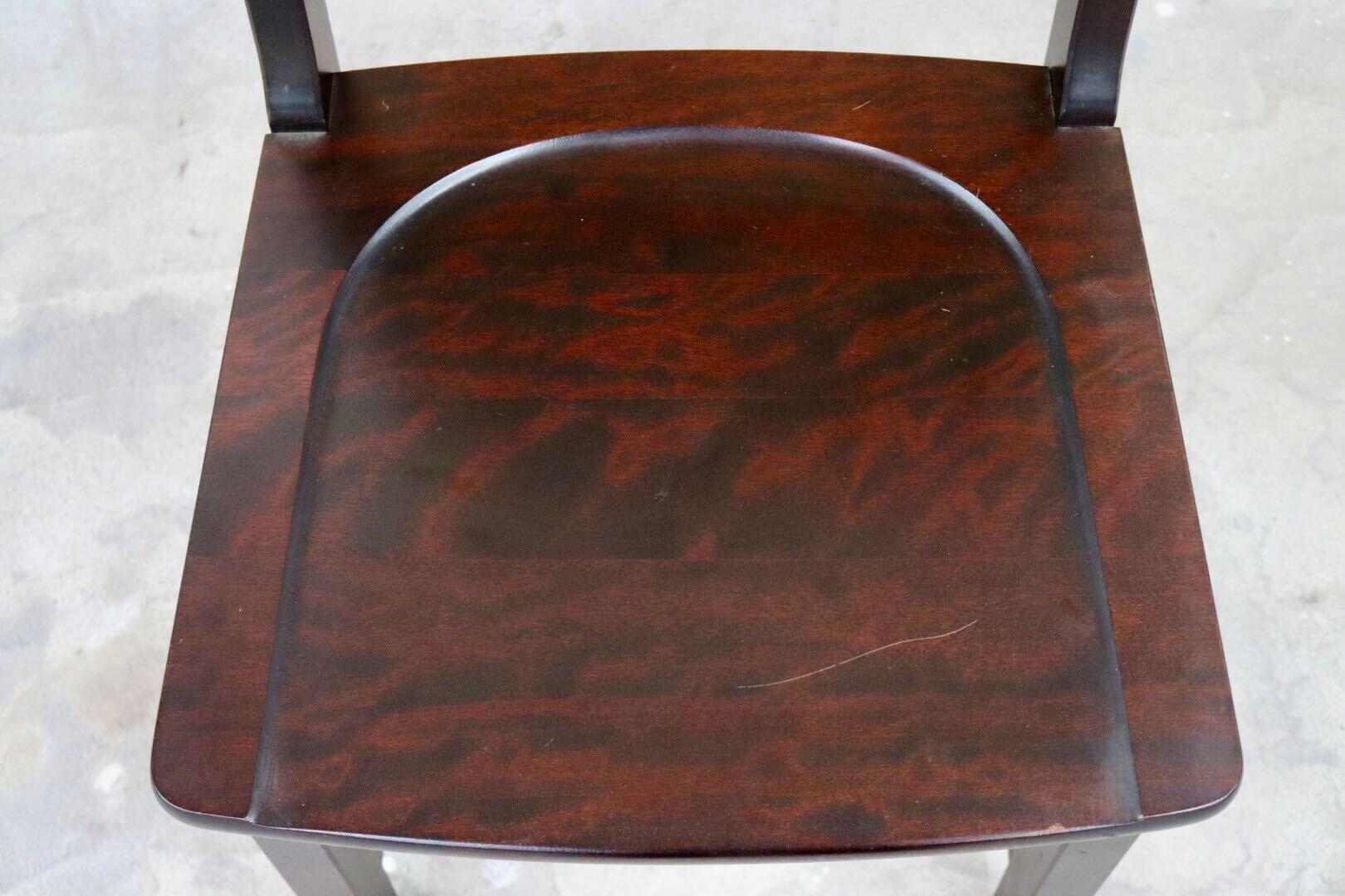 GMIS303C○北海道民芸家具 ダイニングチェア ラダーバックチェア アームレスチェア 椅子 木製 無垢材 樺材 国産家具 飛騨産業