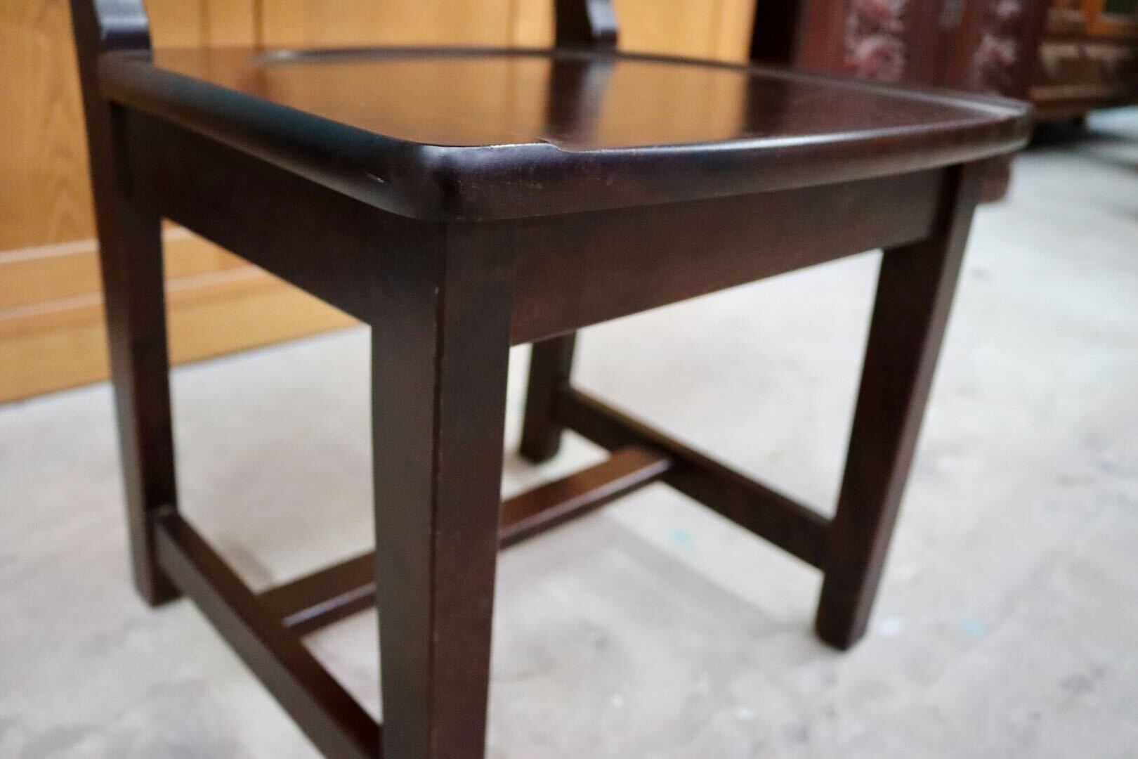 GMIS303C○北海道民芸家具 ダイニングチェア ラダーバックチェア アームレスチェア 椅子 木製 無垢材 樺材 国産家具 飛騨産業