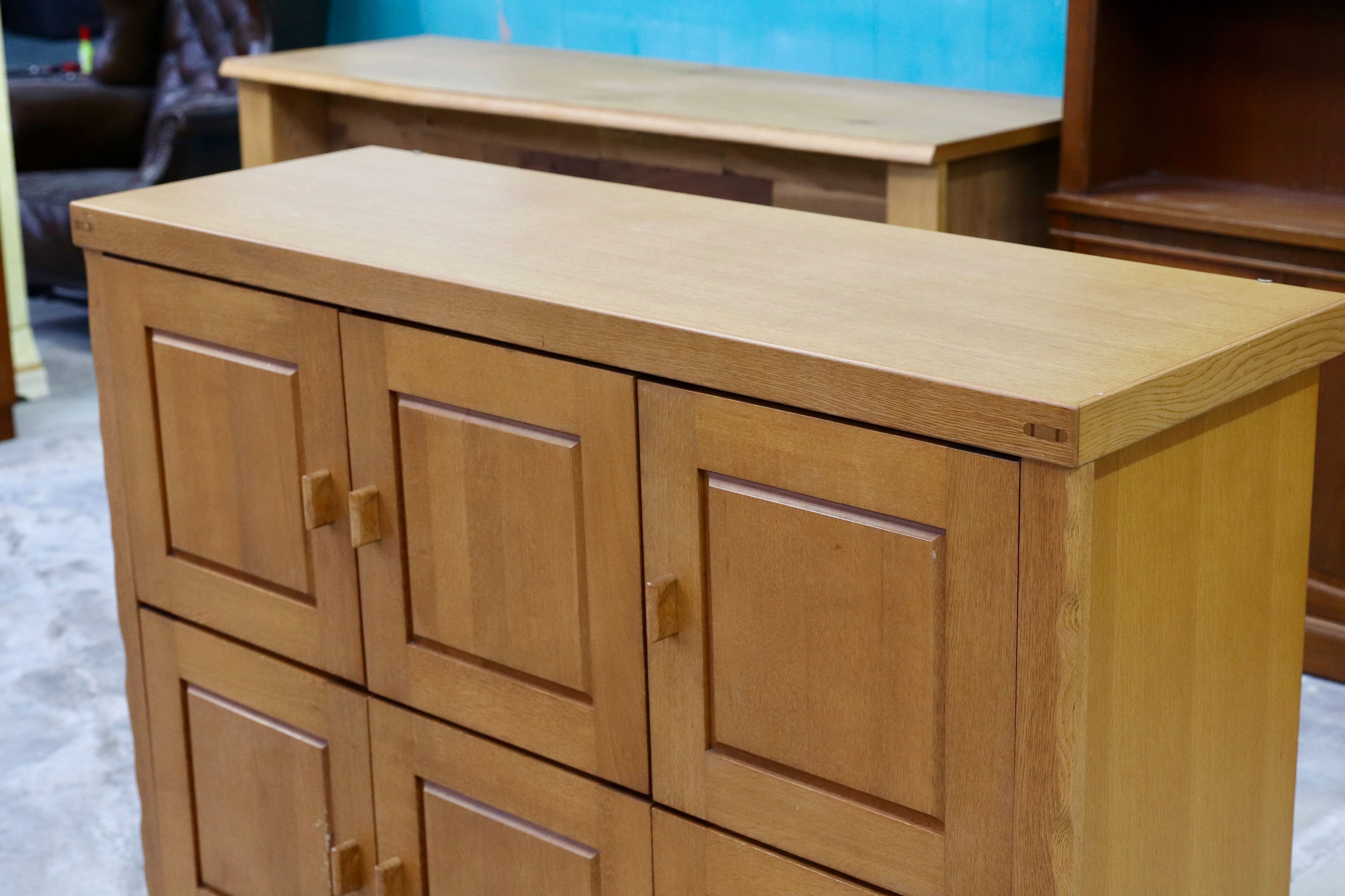 GMHH452A○飛騨産業 / HIDA キツツキ サイドボード リビングボード オーク材 収納家具 キャビネット ヴィンテージ