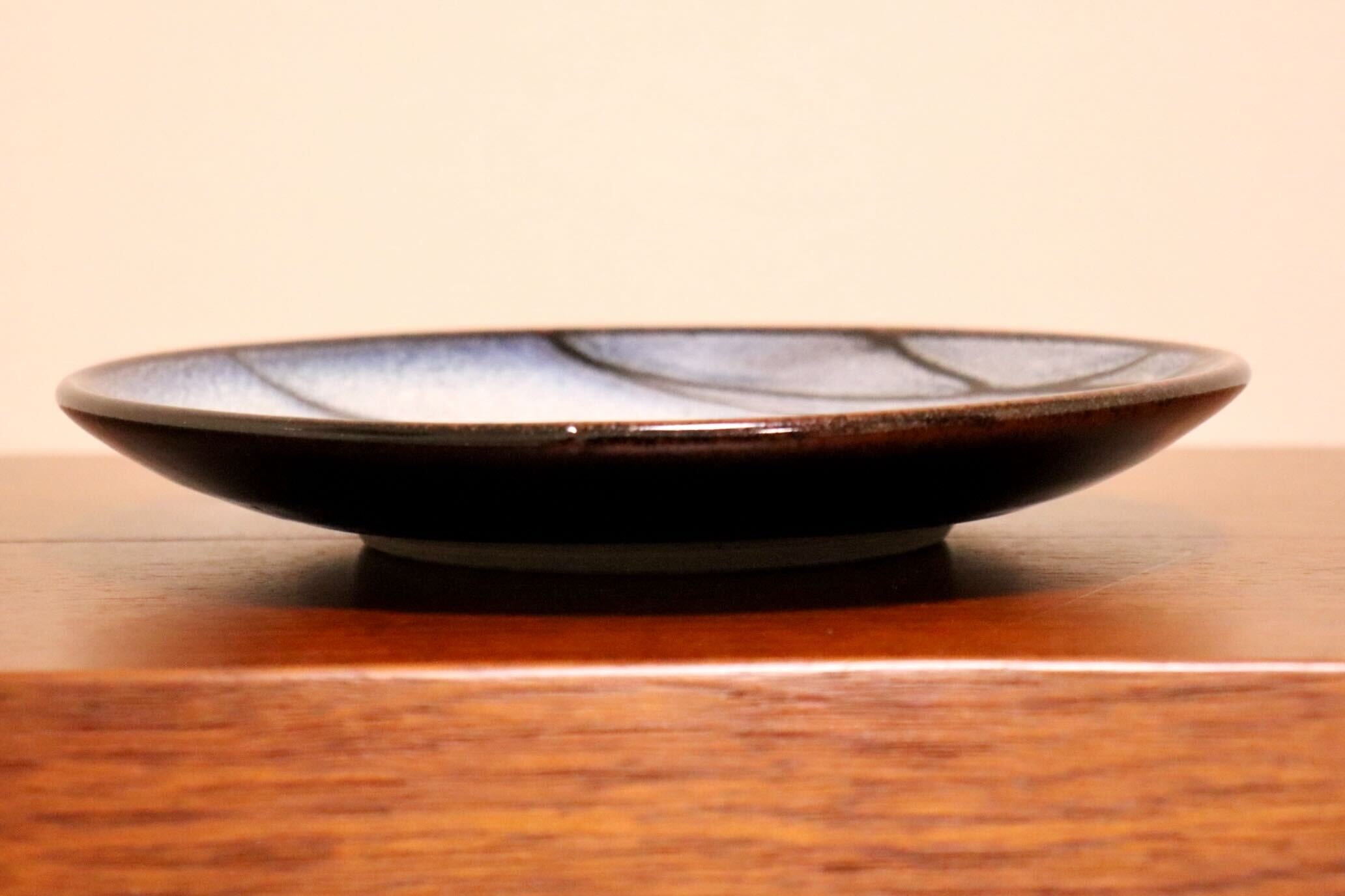 GMIO327B○陶勝窯 丹波焼 網目皿7寸 市野勝 市野勝磯 陶器 工芸品 丹波篠山 未使用