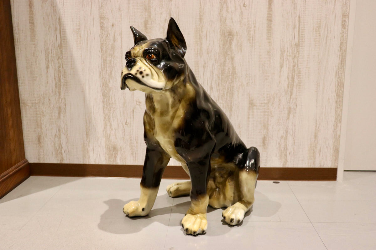 GMJS360◯ヴィンテージ 犬 オブジェ 置物 インテリア ブルドッグ系