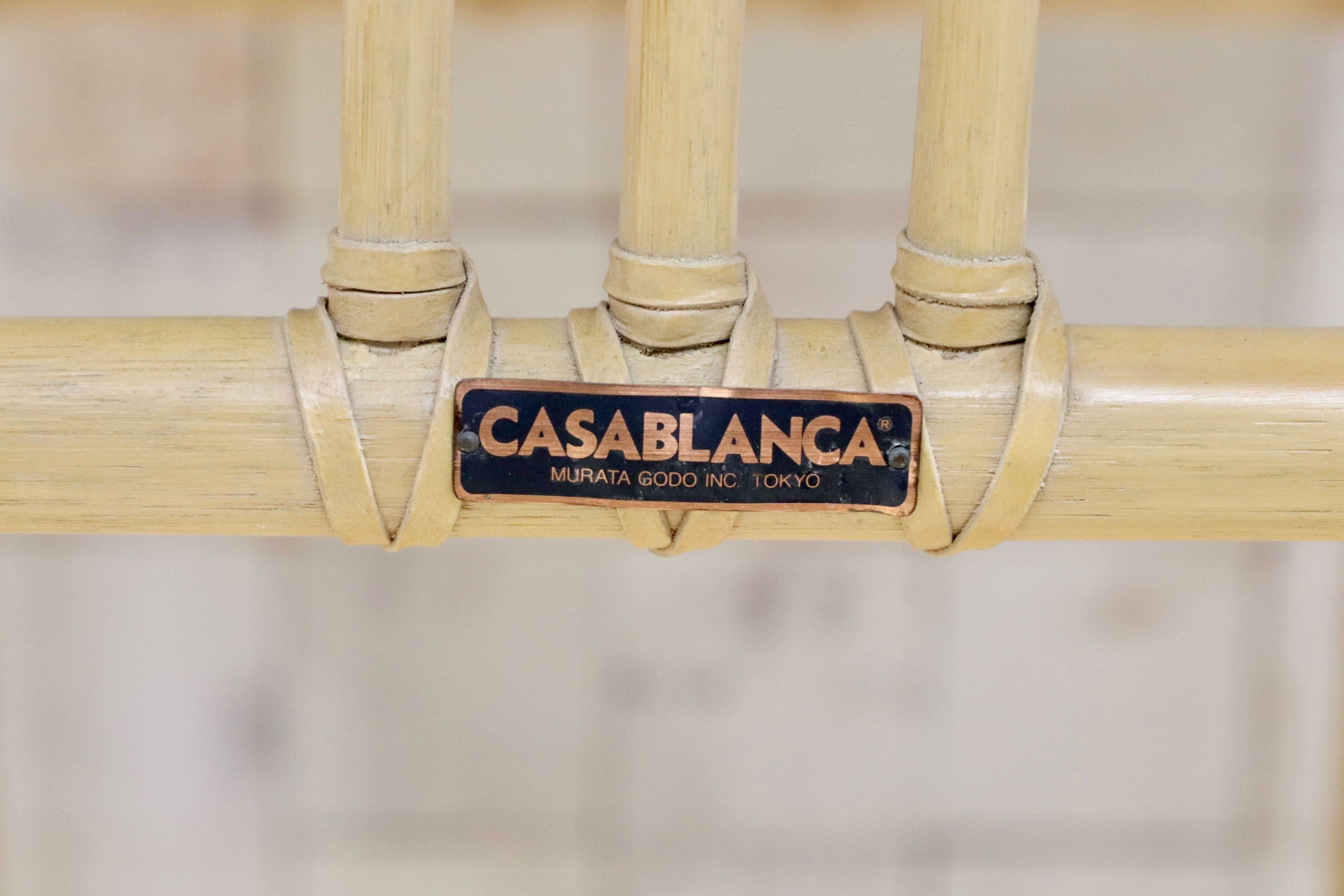 GMFT202○CASABLANCA / カサブランカ エスティック サイドテーブル 花台 飾り台 コーヒーテーブル リゾート バリ風 ラタン 約6万 廃番