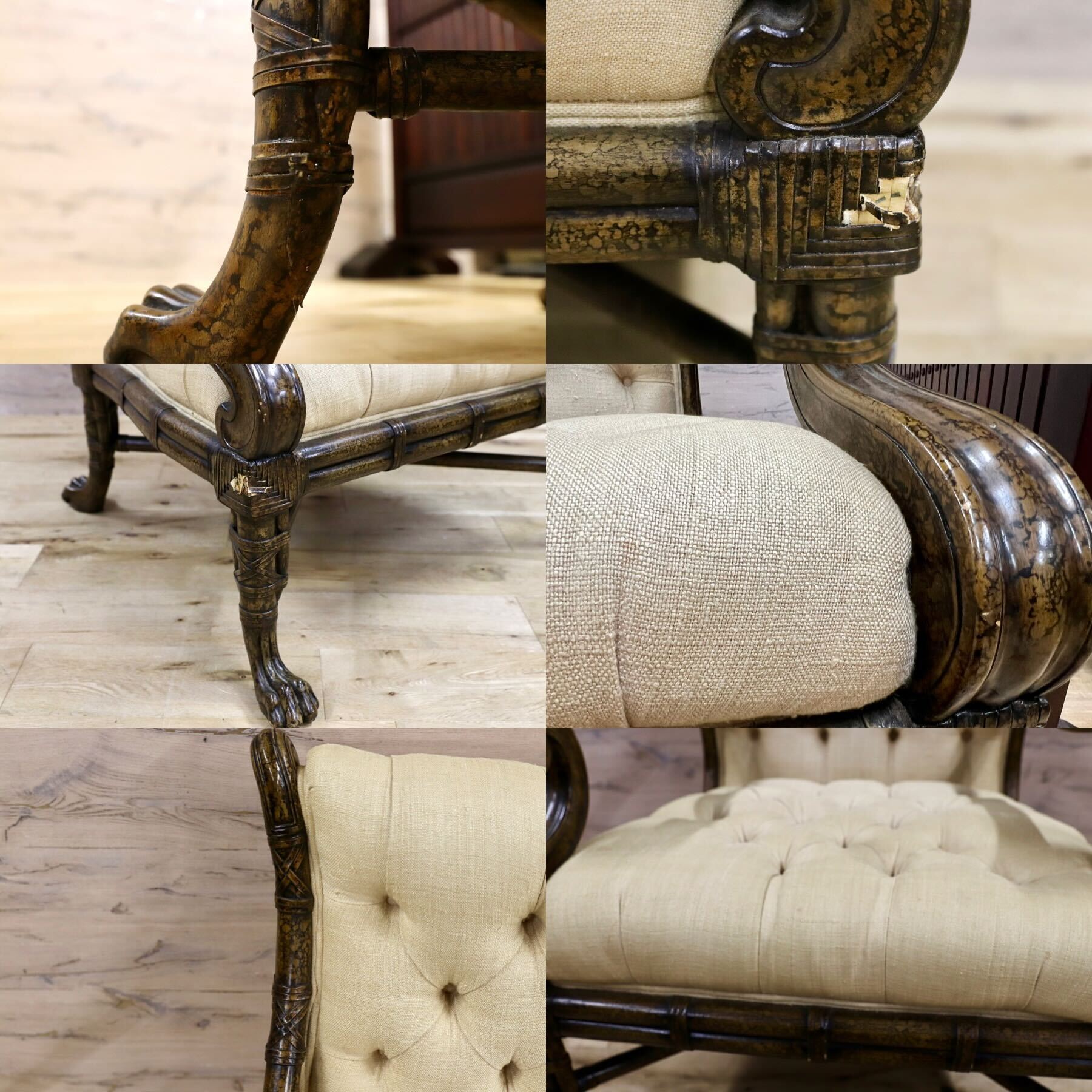 GMFS342B○西洋 アンティーク 輸入家具 1人掛けソファ シングルソファ ヴィンテージ 検)メートランドスミス セオドアアレキサンダー