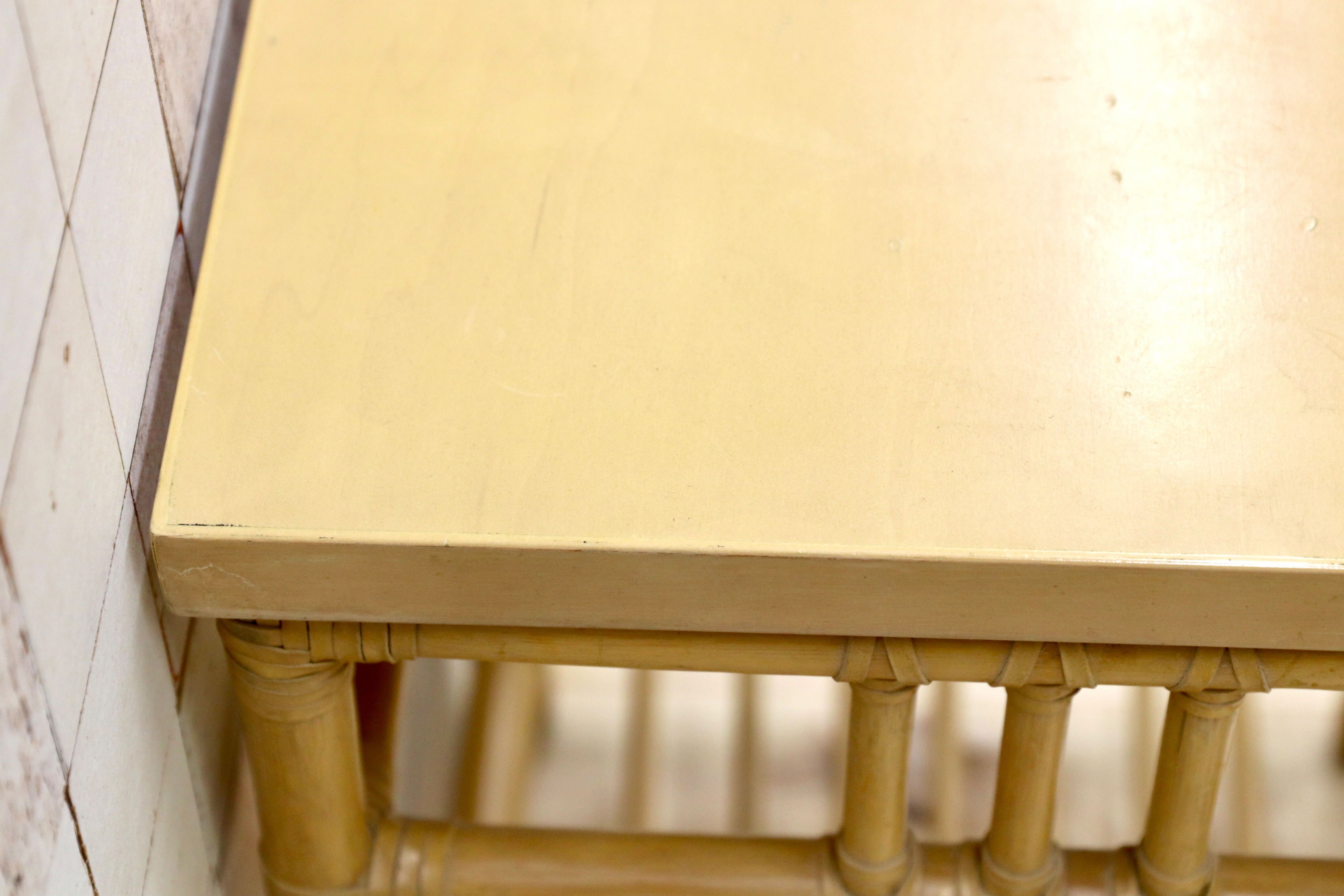 GMFT202○CASABLANCA / カサブランカ エスティック サイドテーブル 花台 飾り台 コーヒーテーブル リゾート バリ風 ラタン 約6万 廃番