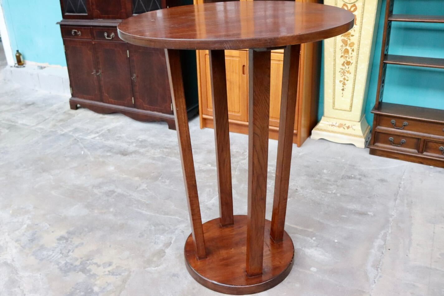 GMIS181A○西洋 木製 カウンター 飾り棚 インテリア 店舗什器 ガーデンラック スタンドフラワーディスプレイ 木製家具 アンティーク