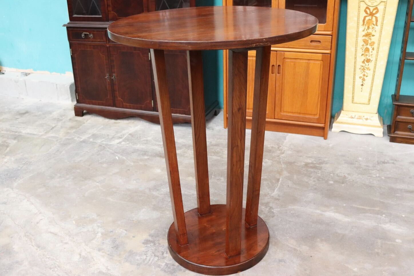 GMIS181A○西洋 木製 カウンター 飾り棚 インテリア 店舗什器 ガーデンラック スタンドフラワーディスプレイ 木製家具 アンティーク