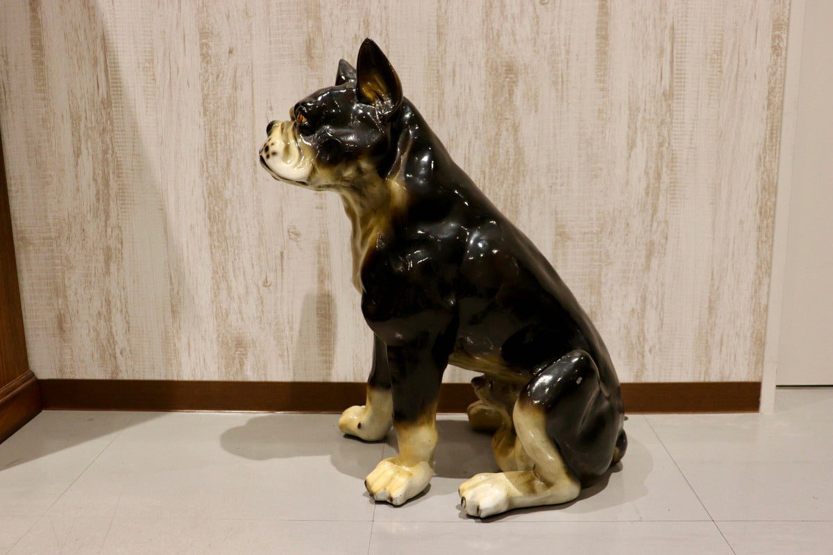 GMJS360◯ヴィンテージ 犬 オブジェ 置物 インテリア ブルドッグ系