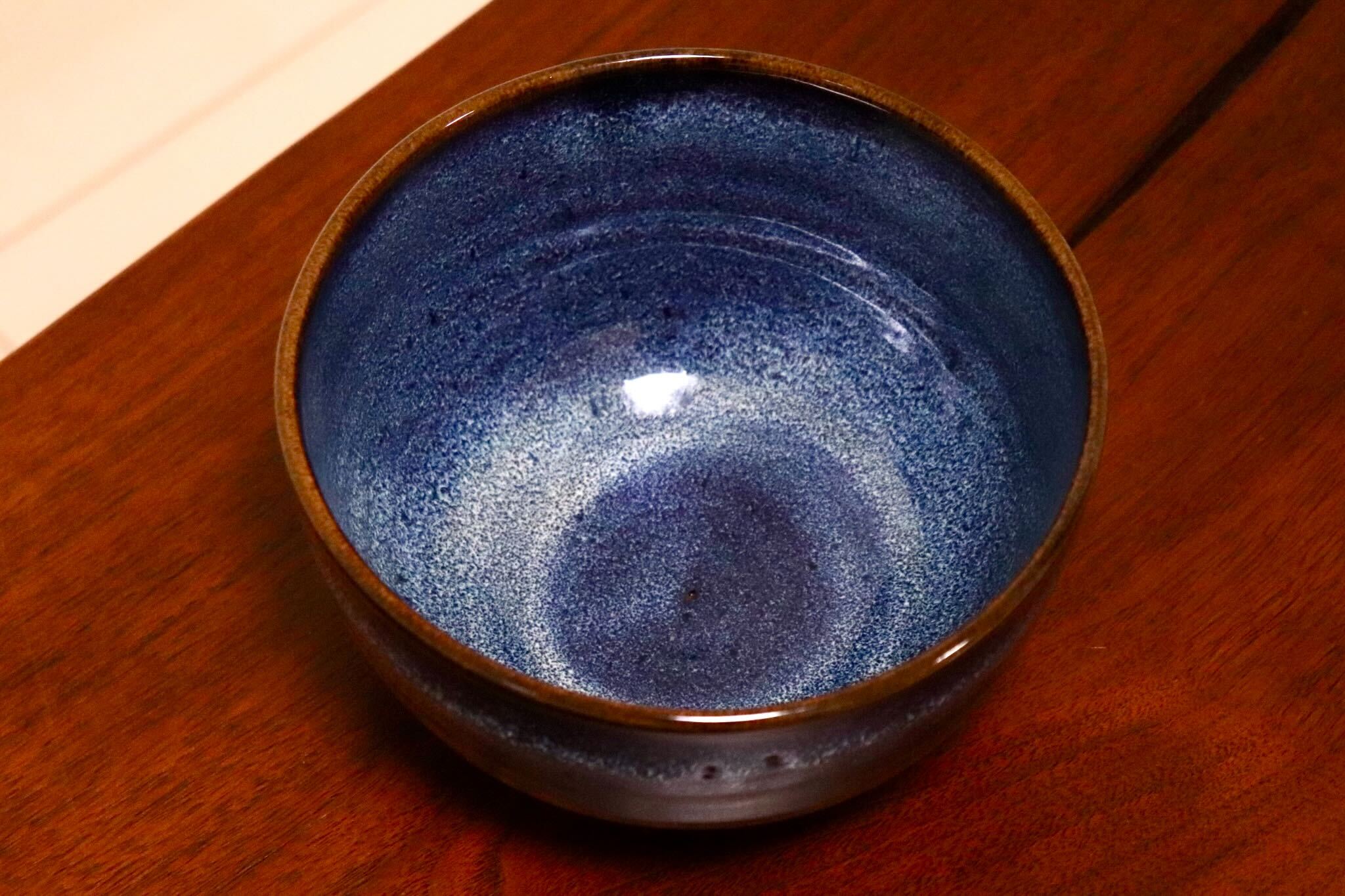 GMIO350A○陶勝窯 丹波焼 黒乳白5.5丼 市野勝 市野勝磯 陶器 工芸品 丹波篠山 未使用