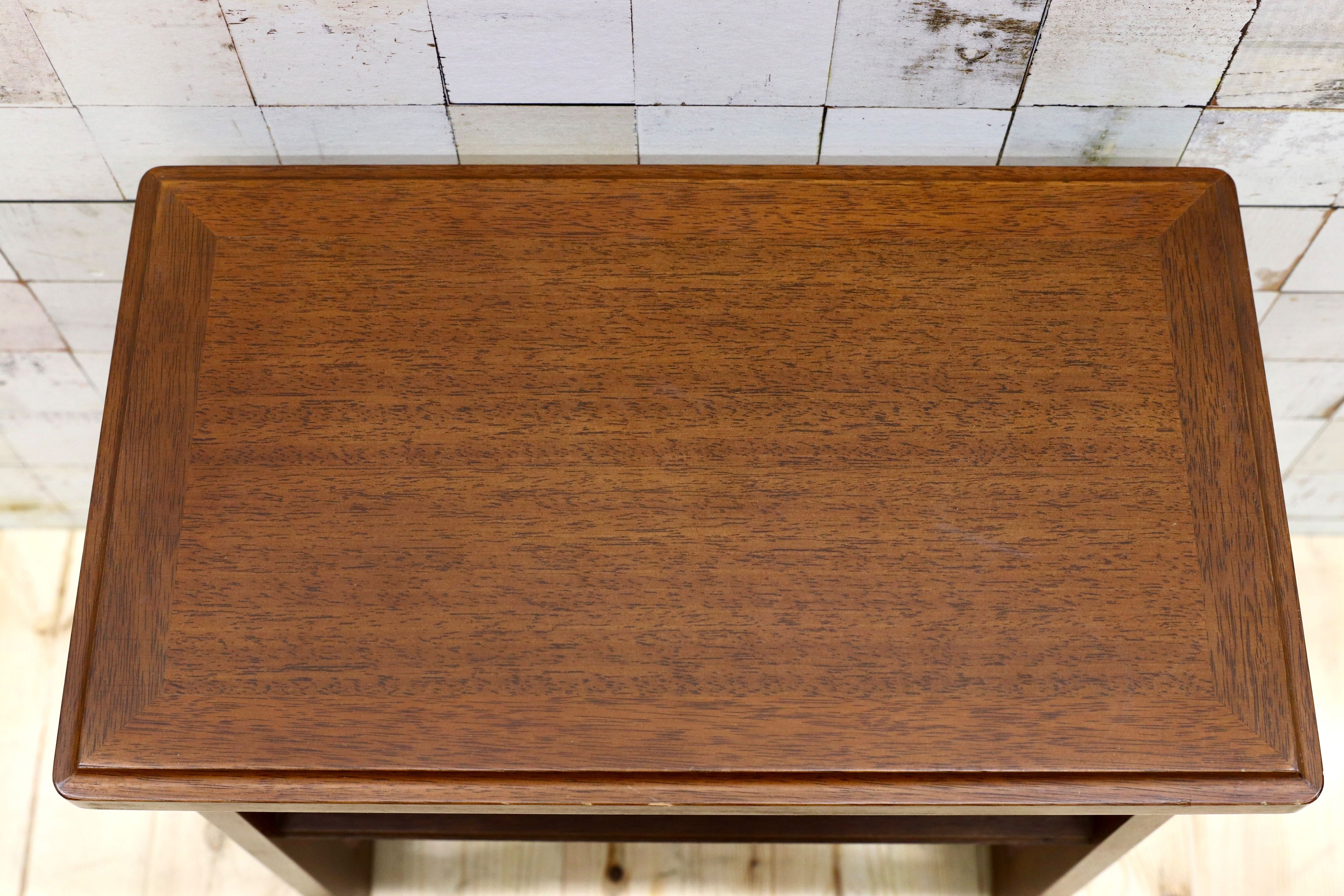 GMFT187○maruni / マルニ 地中海 クラシック マガジンラック サイドテーブル コーヒーテーブル ラタン ビーチ材 定価5.8万