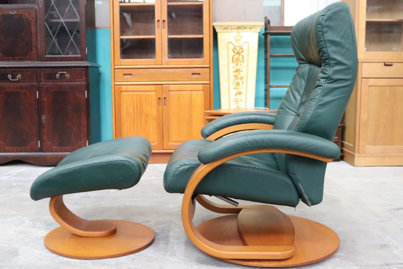 GMIK340○NORTHERN COMFORT / ノーザンコンフォート マニアーナ リクライニングチェア シングルソファ ノルウェー製 本革 北欧