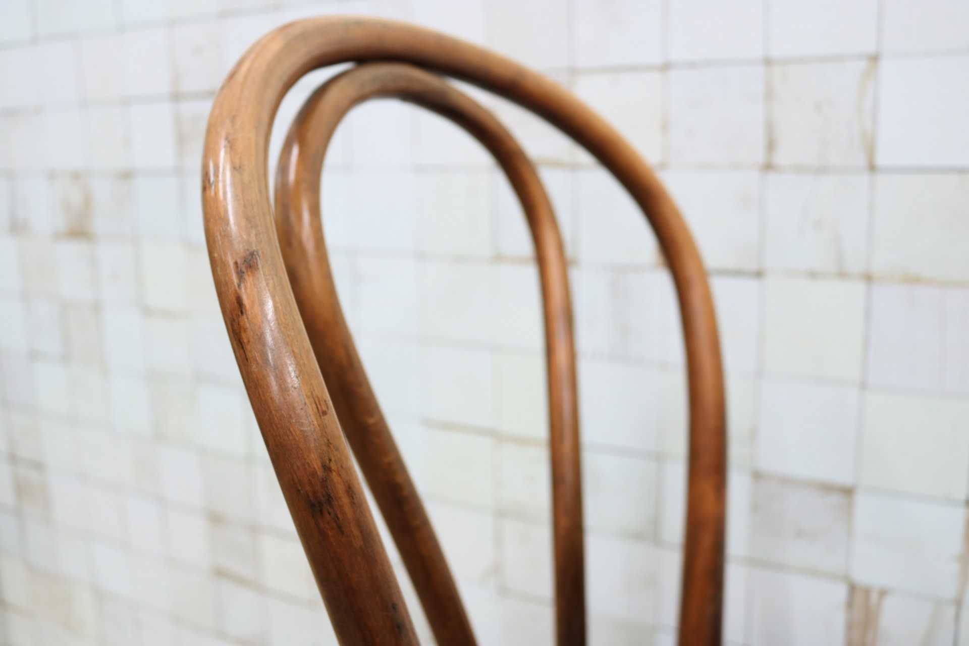 GMIH421H○maruni / マルニ オールド ヴィンテージ ベントウッドチェア ルーマニア製 曲木 アンティーク 合皮 ブナ材 稀少