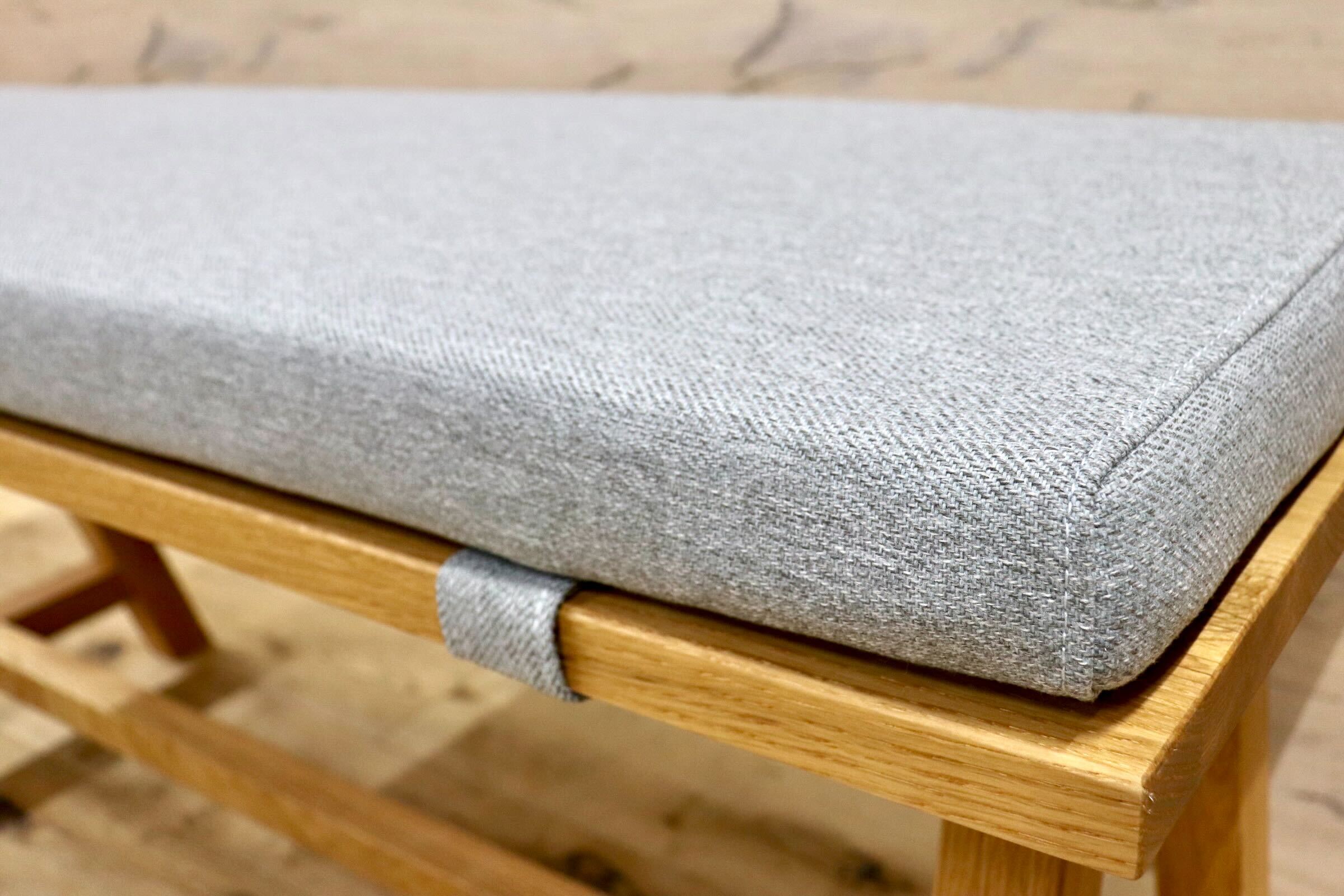 GMIK786○unico / ウニコ ELEMT エレムト ベンチ 椅子 シンプル ナチュラル オーク材 ファブリック 北欧スタイル 定価3.5万