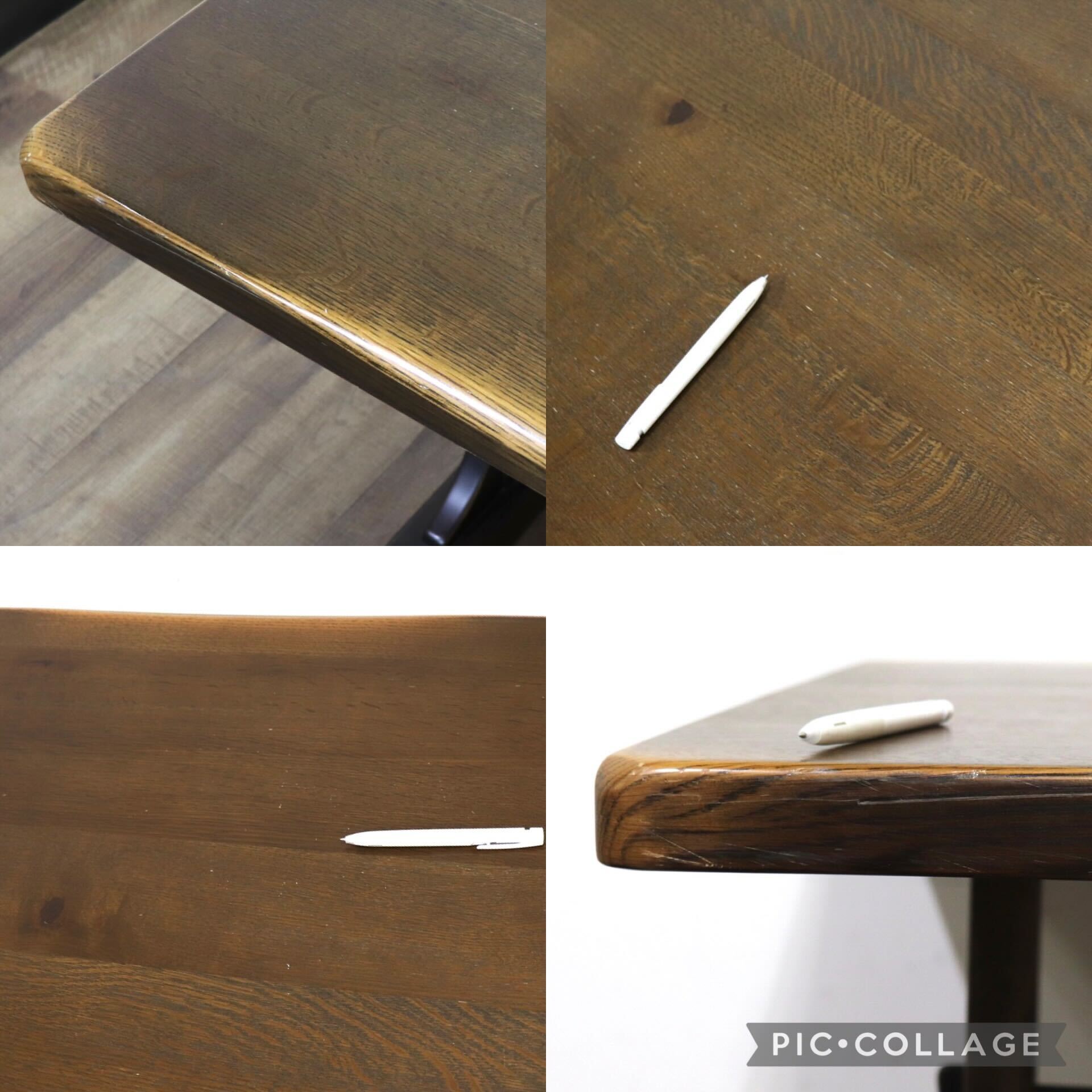 GMHN299E○HIDAKAGU / 飛騨家具 ダイニングテーブル 食卓テーブル 作業台 テーブル 机 オーク材 アンティーク調 ベトナム製