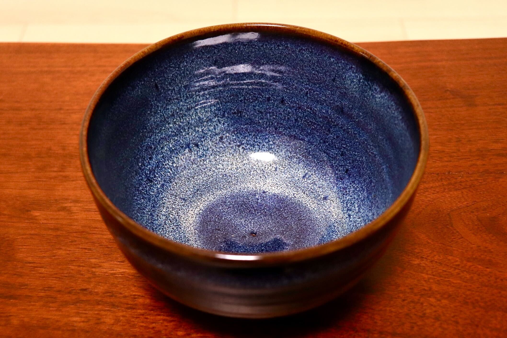 GMIO350A○陶勝窯 丹波焼 黒乳白5.5丼 市野勝 市野勝磯 陶器 工芸品 丹波篠山 未使用