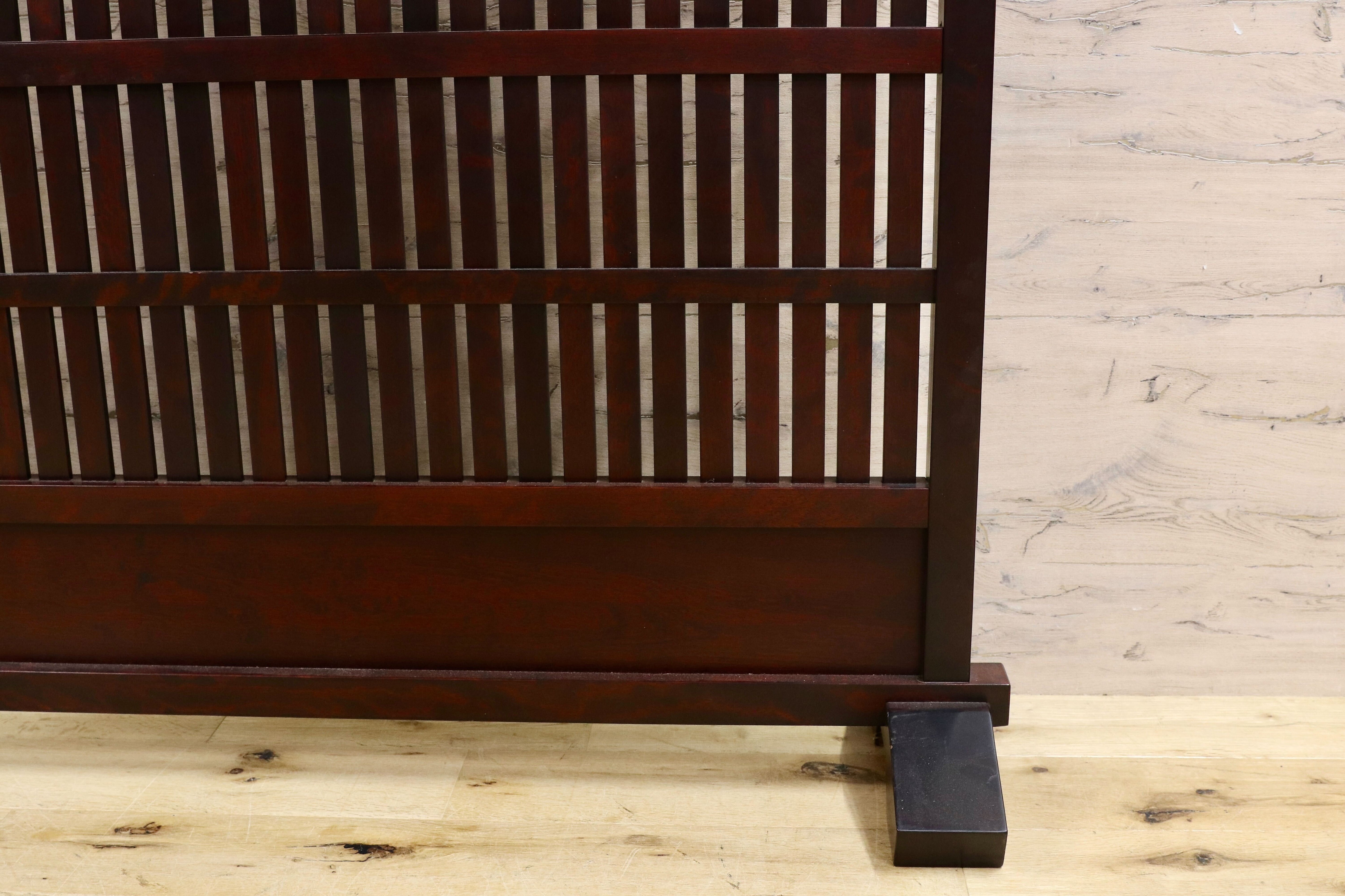 GMHS354○衝立 パーテーション 和室 座敷 仕切り板 民藝 民芸調 検)北海道民芸 九州民芸 松本民芸