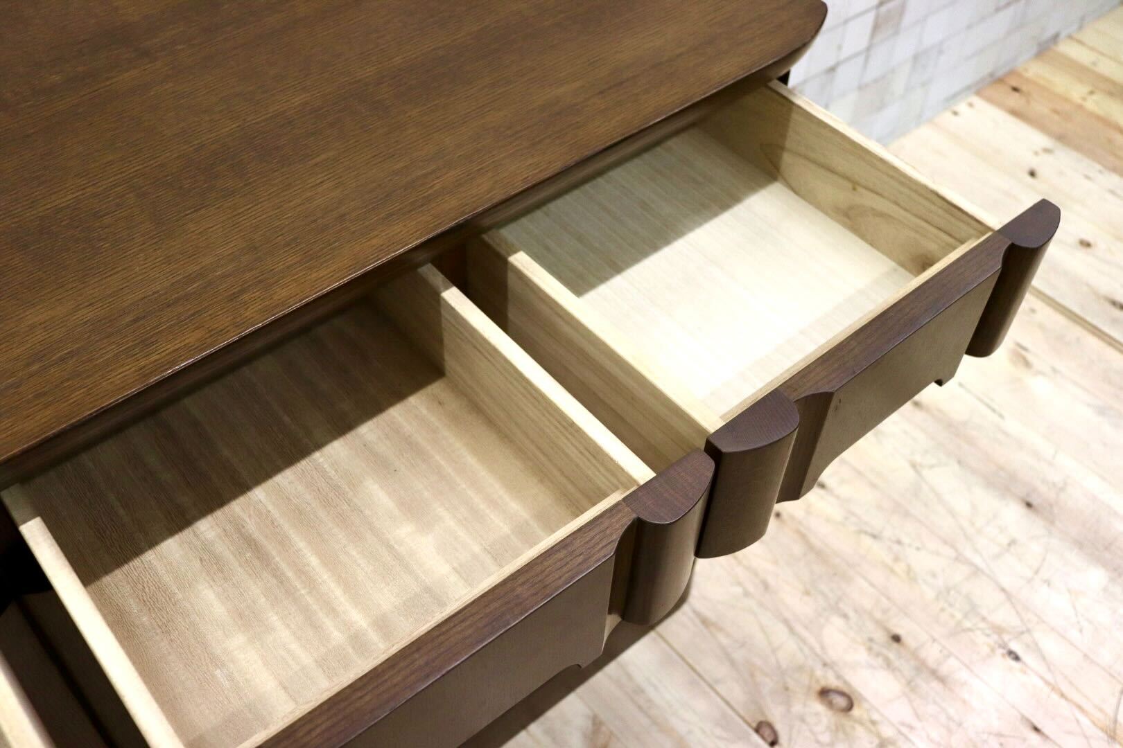 GMHS41○shirakawa / シラカワ サイドボード キャビネット リビング収納 飾り棚 楢材 無垢 モダン 飛騨家具 国産家具