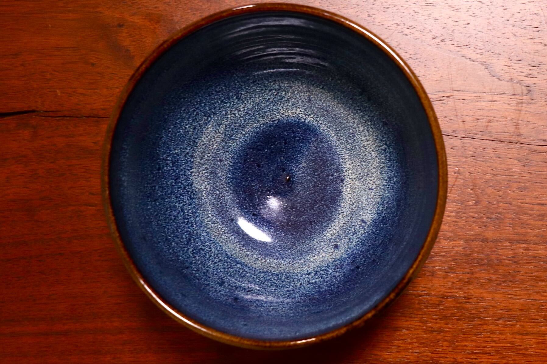 GMIO350A○陶勝窯 丹波焼 黒乳白5.5丼 市野勝 市野勝磯 陶器 工芸品 丹波篠山 未使用