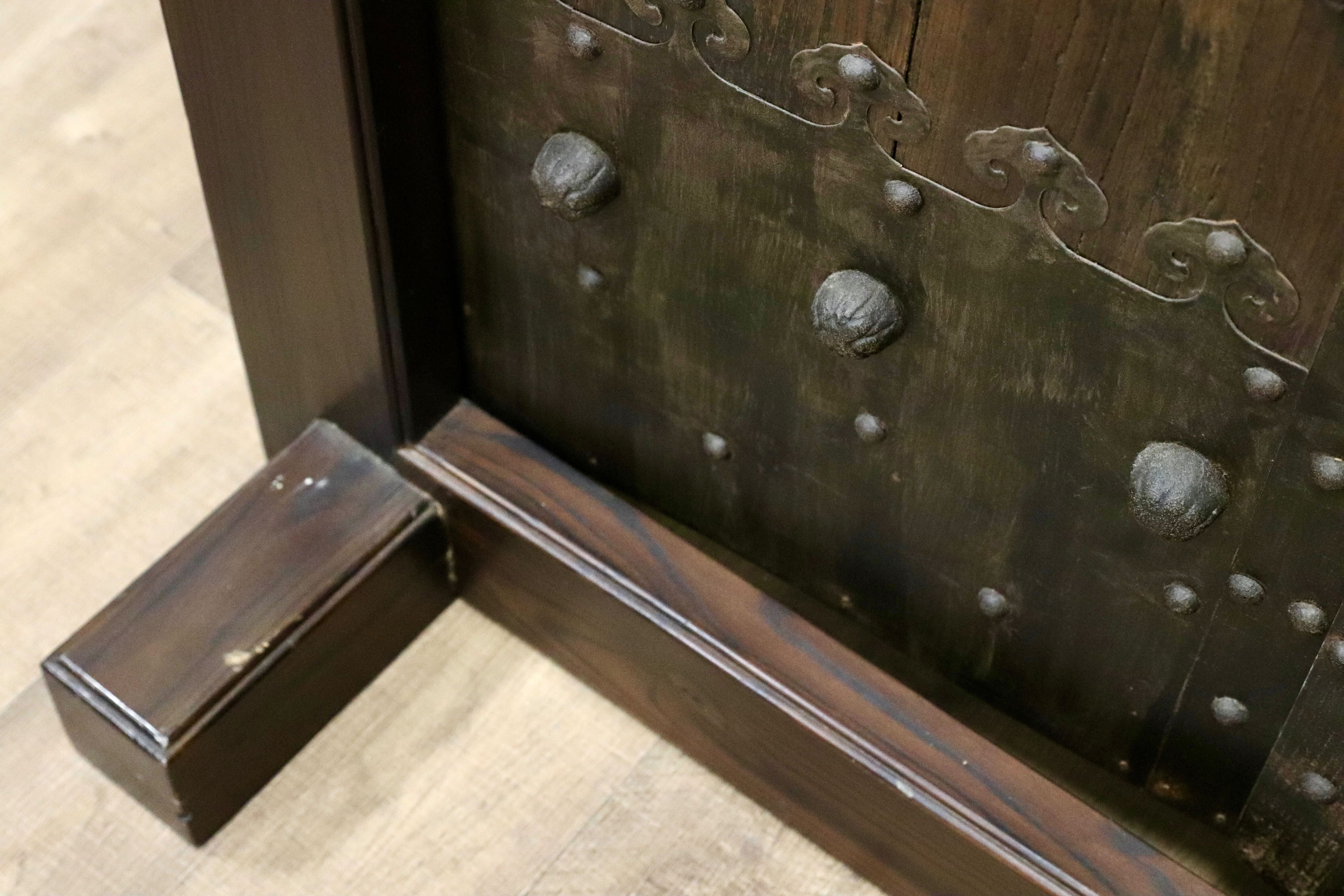 GMGH477○年代物 蔵扉 両開き 時代扉 建具 オブジェ 稀少 アンティーク