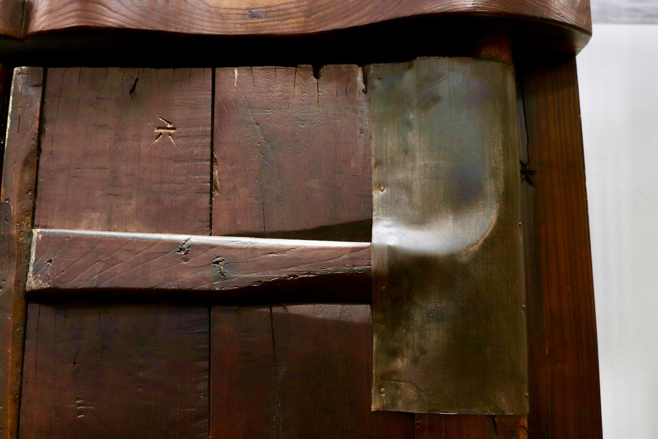 GMGH477○年代物 蔵扉 両開き 時代扉 建具 オブジェ 稀少 アンティーク