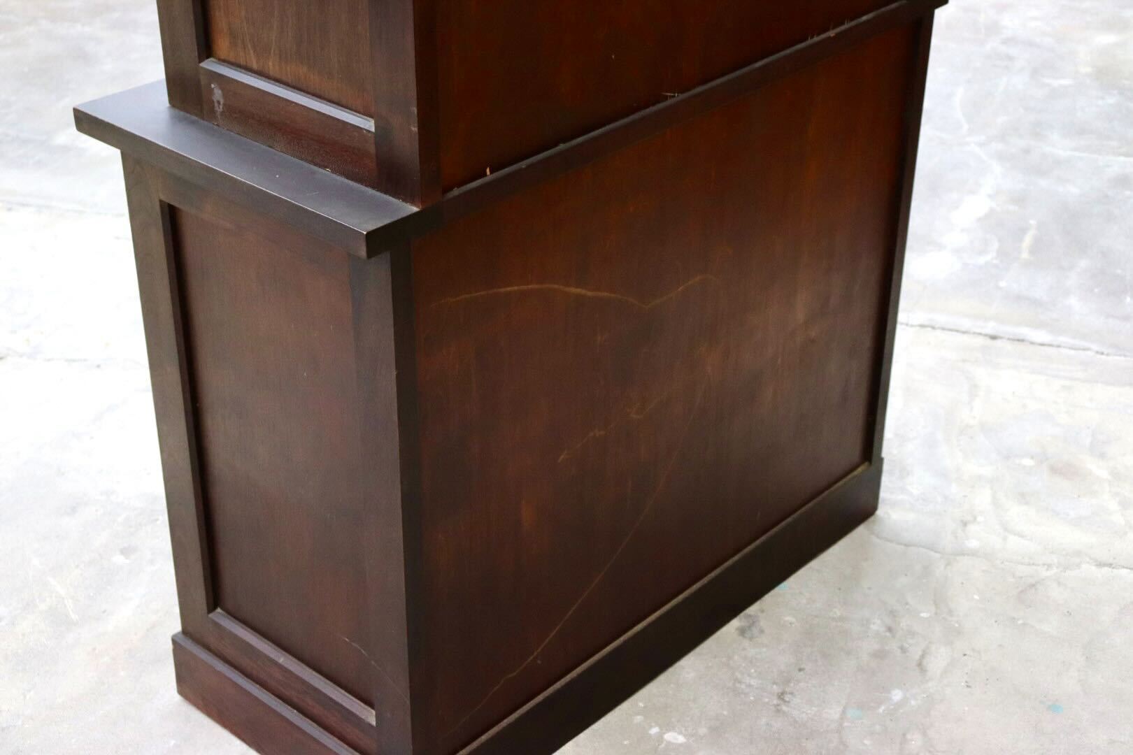 GMHK866○九州民芸家具 食器棚 本棚 飾り棚 カップボード キャビネット 収納家具 和家具 レトロ 古民家 ヴィンテージ 検)松本民芸家具
