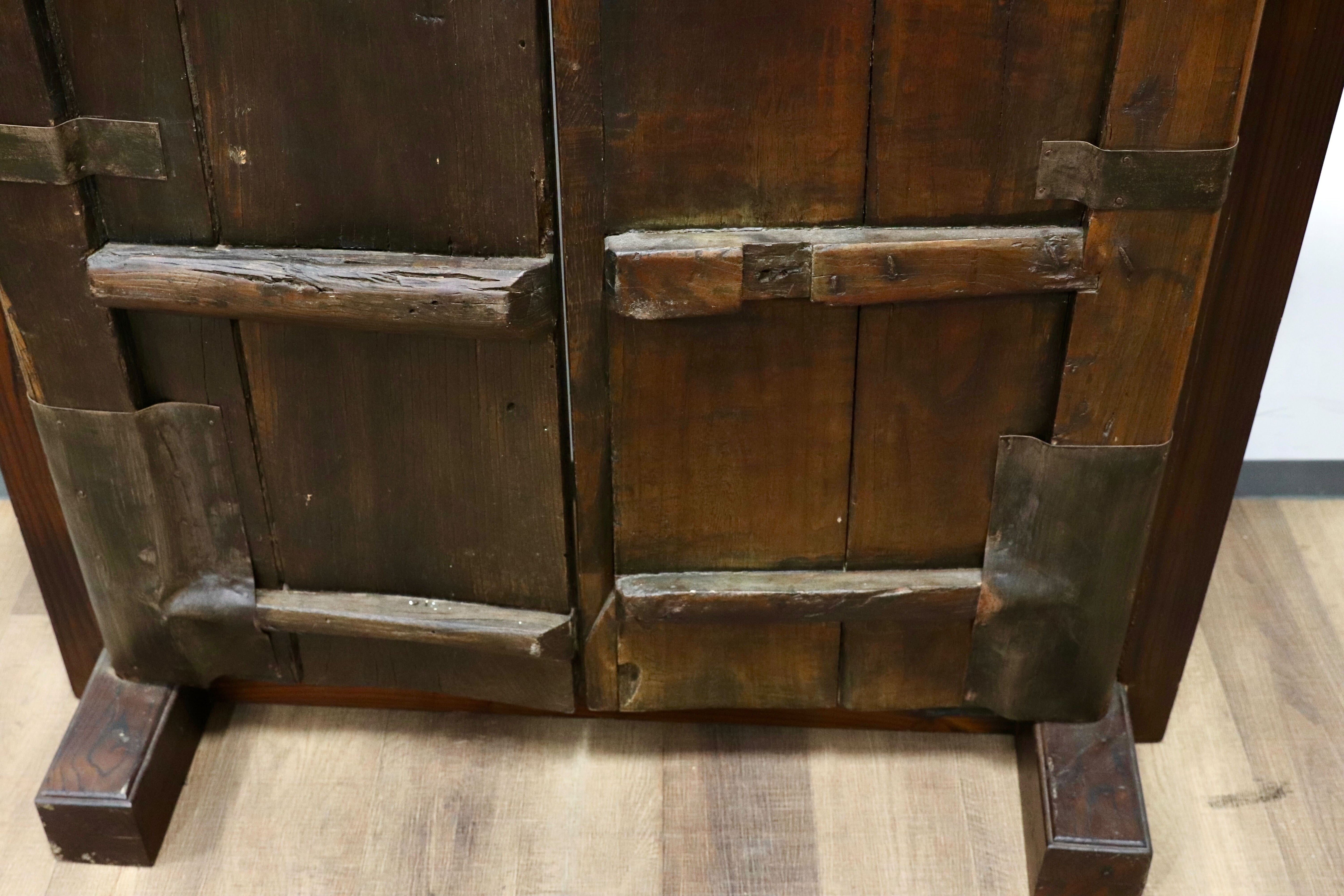 GMGH477○年代物 蔵扉 両開き 時代扉 建具 オブジェ 稀少 アンティーク