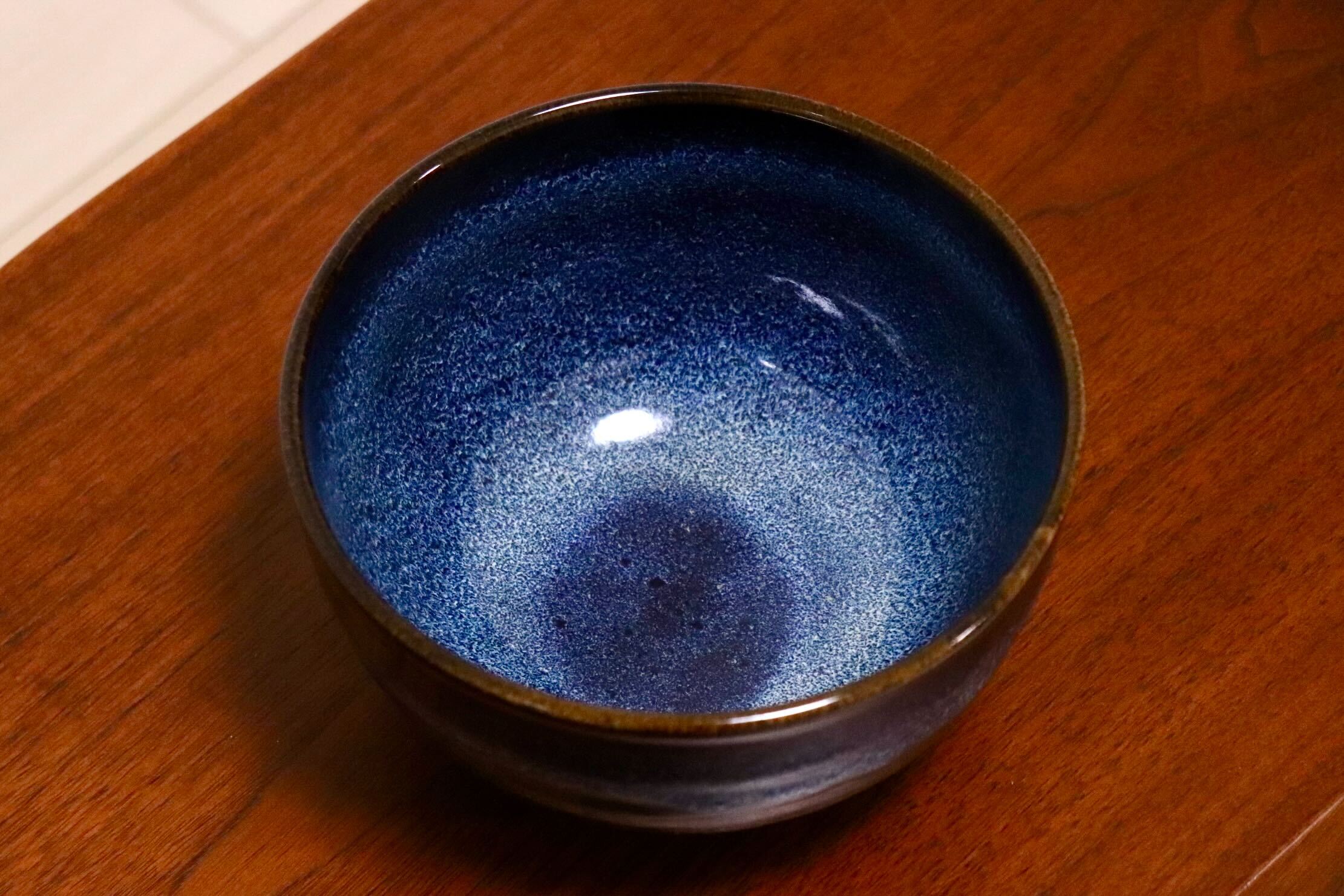 GMIO350B○陶勝窯 丹波焼 黒乳白5.5丼 市野勝 市野勝磯 陶器 工芸品 丹波篠山 未使用