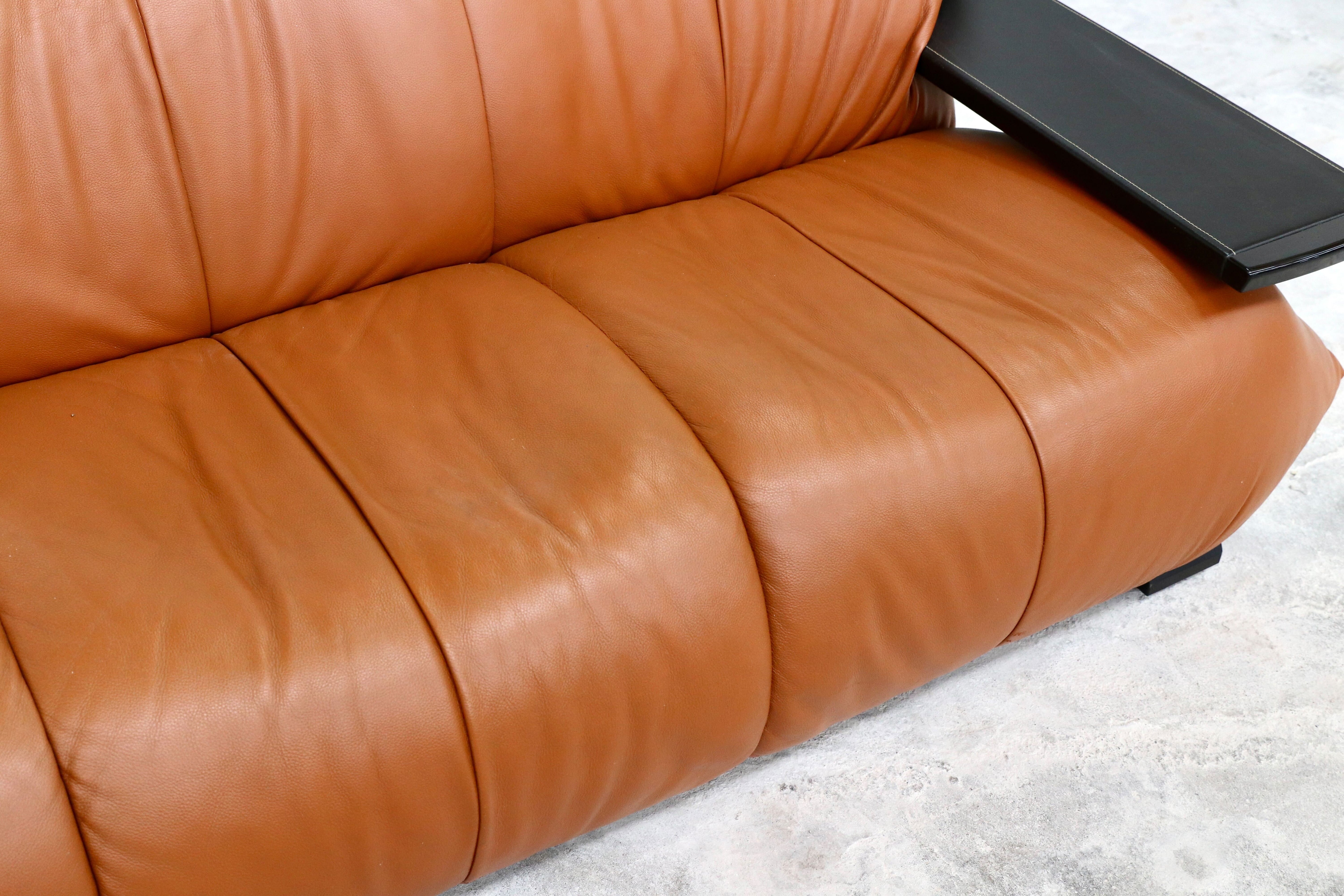 c○モリシゲ / MORISHIGE G-アーク 3人掛けソファ トリプルソファ ライトブラウン 総革 IDC大塚家具 モダン