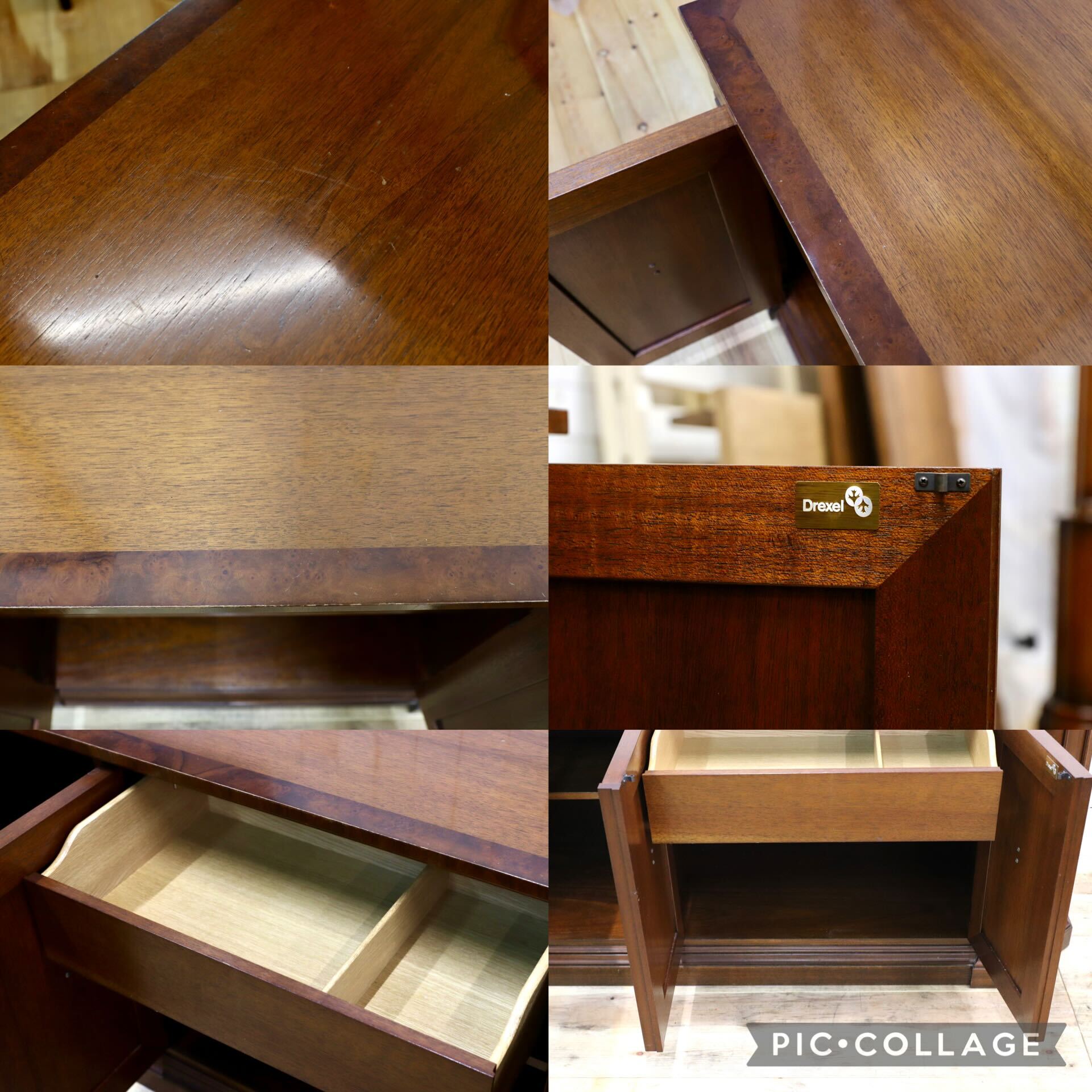 GMIS239○DREXEL HERITAGE / ドレクセルヘリテイジ フランチェスカ サイドボード リビングボード クラシック ヴィンテージ 定価76万 稀少