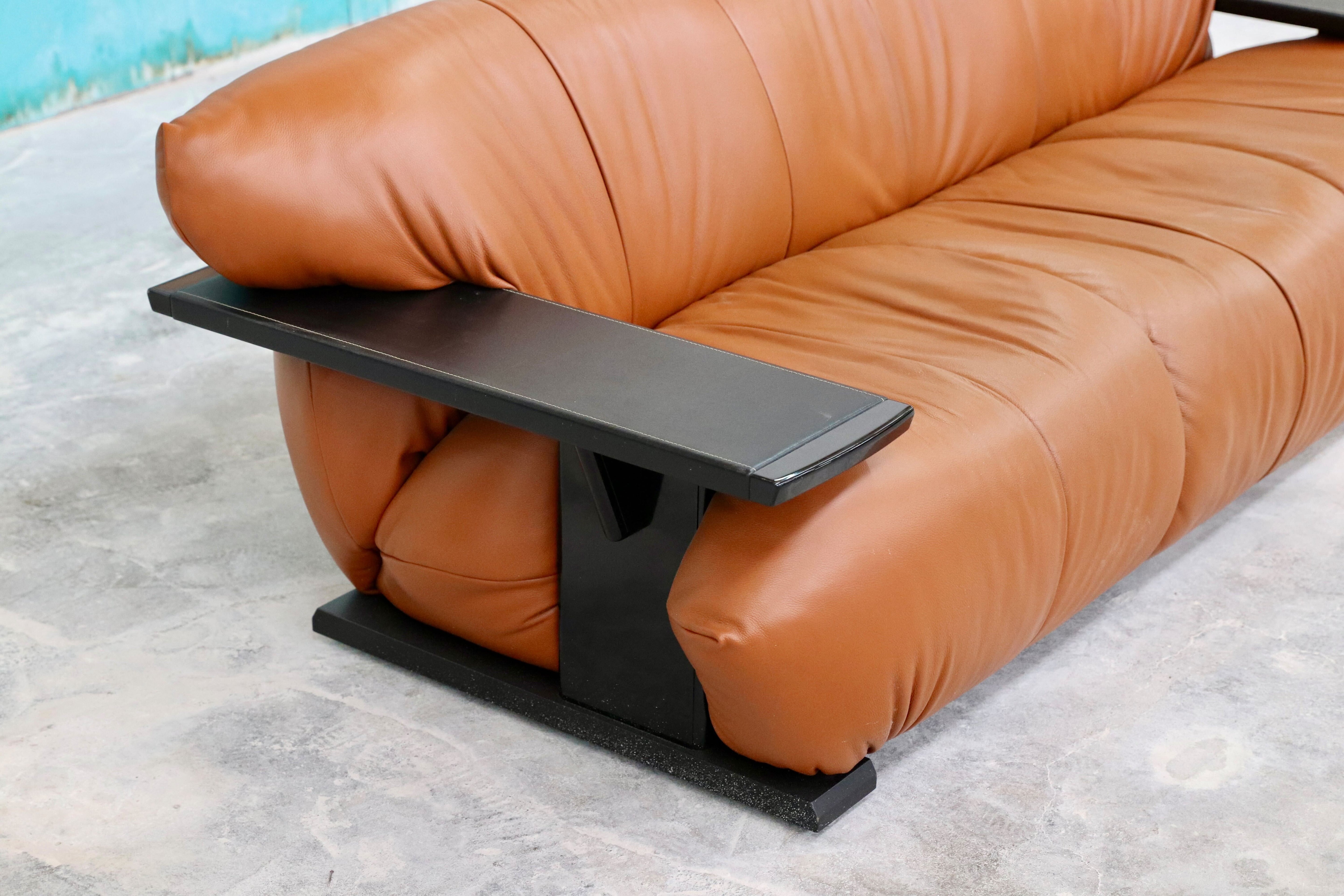 c○モリシゲ / MORISHIGE G-アーク 3人掛けソファ トリプルソファ ライトブラウン 総革 IDC大塚家具 モダン