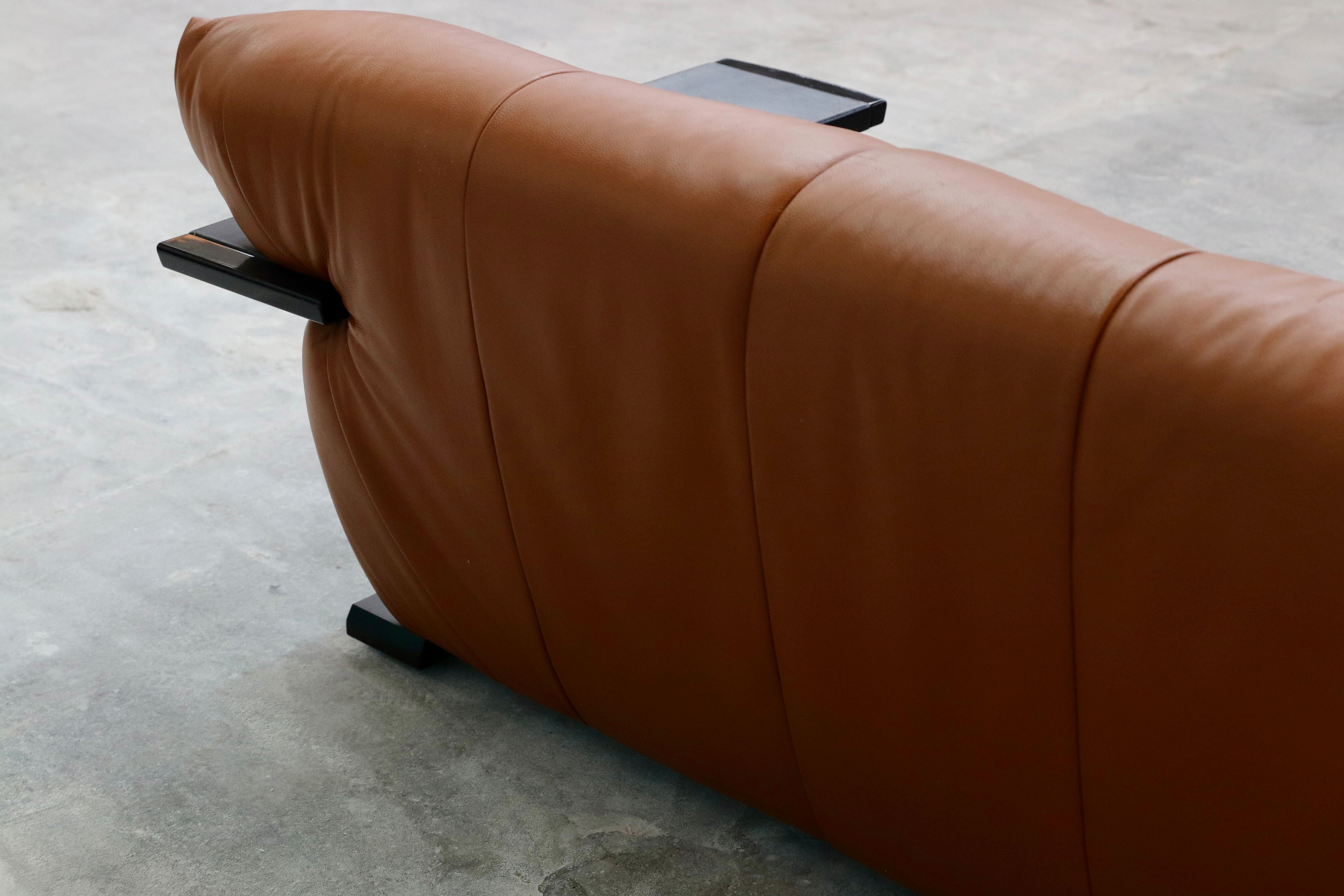 c○モリシゲ / MORISHIGE G-アーク 3人掛けソファ トリプルソファ ライトブラウン 総革 IDC大塚家具 モダン