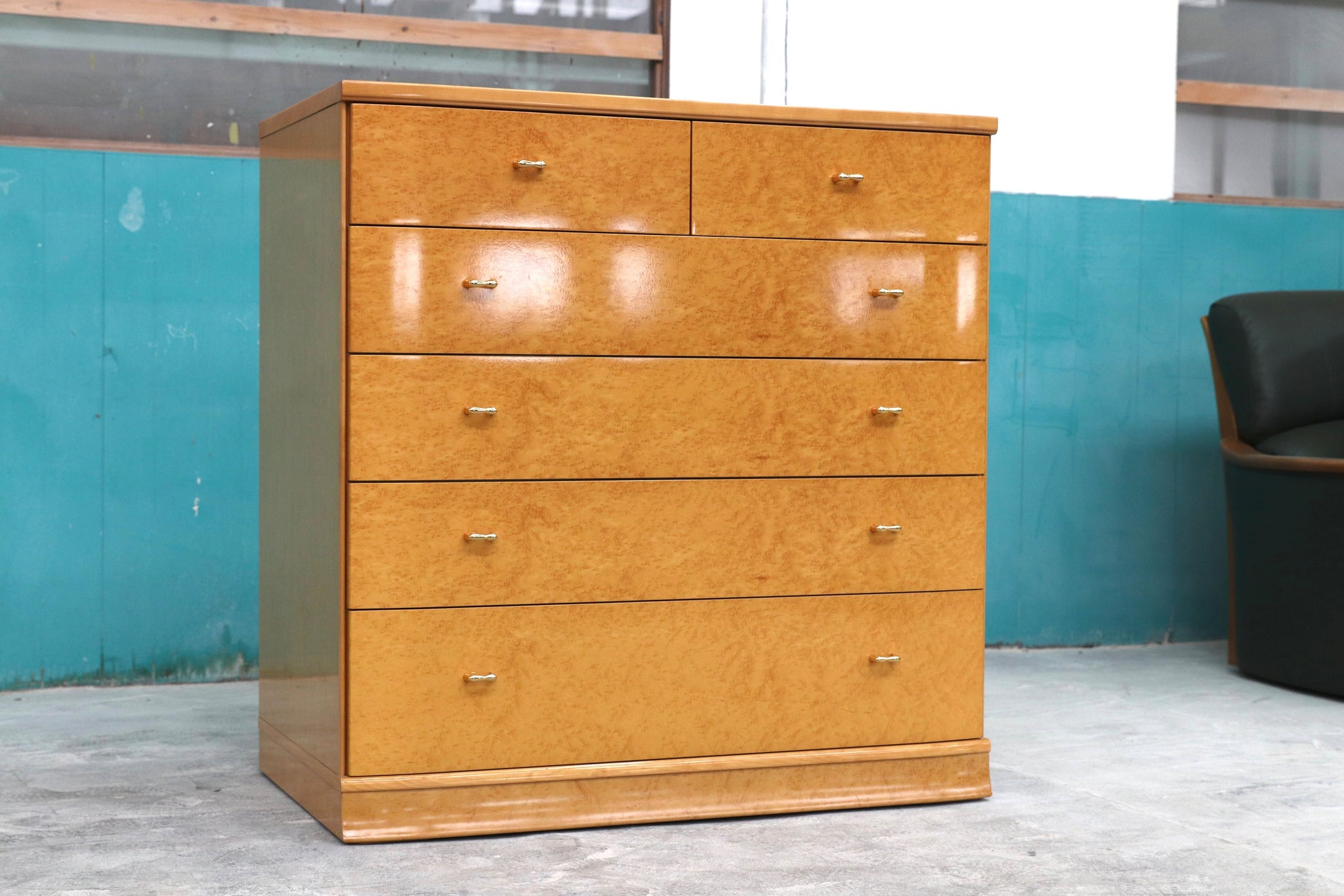 GMHK385A○バーズアイメープル 最高級 府中家具 整理箪笥 チェスト  