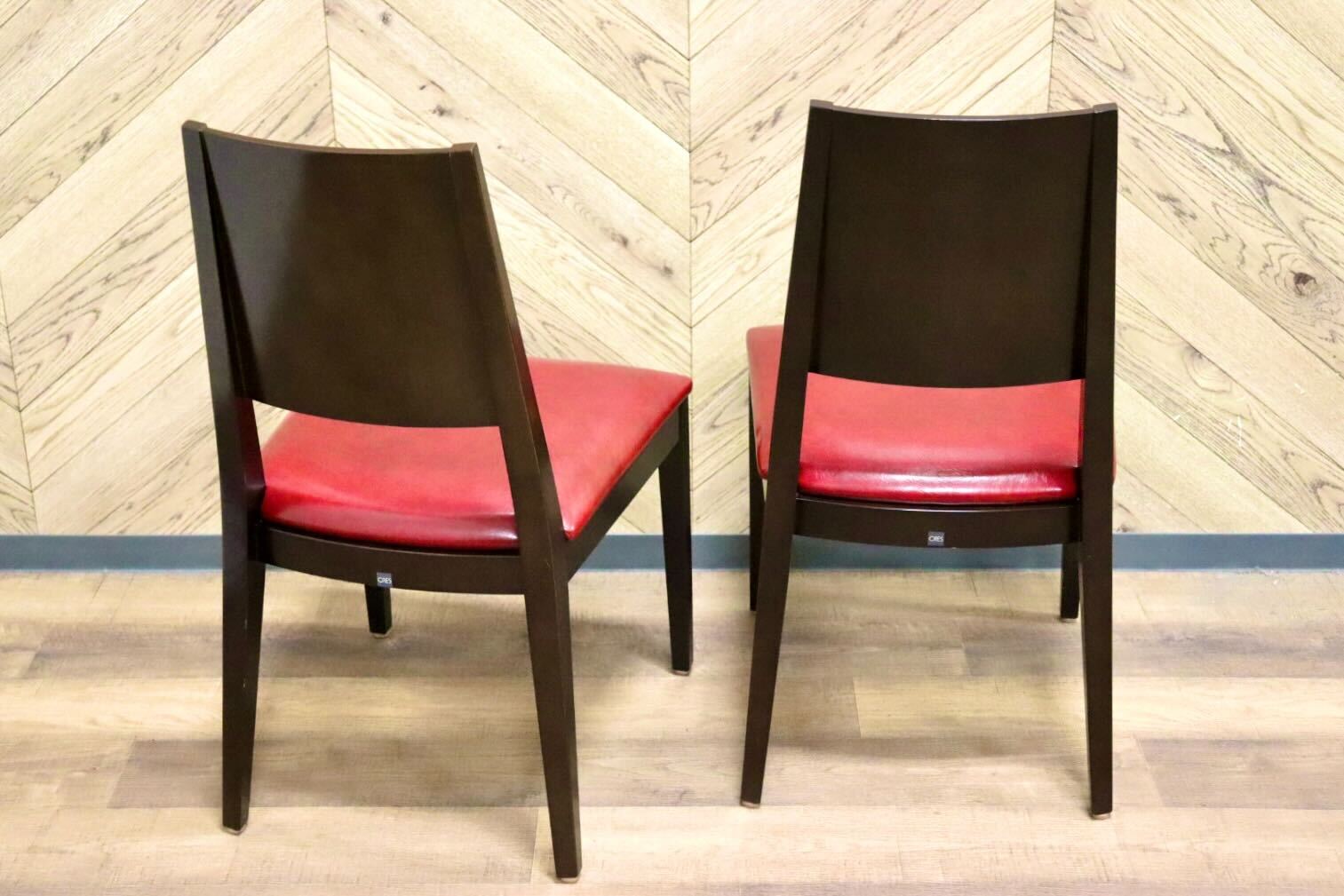 GMHH21D○CRES ダイニングチェア 椅子 2脚セット 合皮 食卓椅子 木製