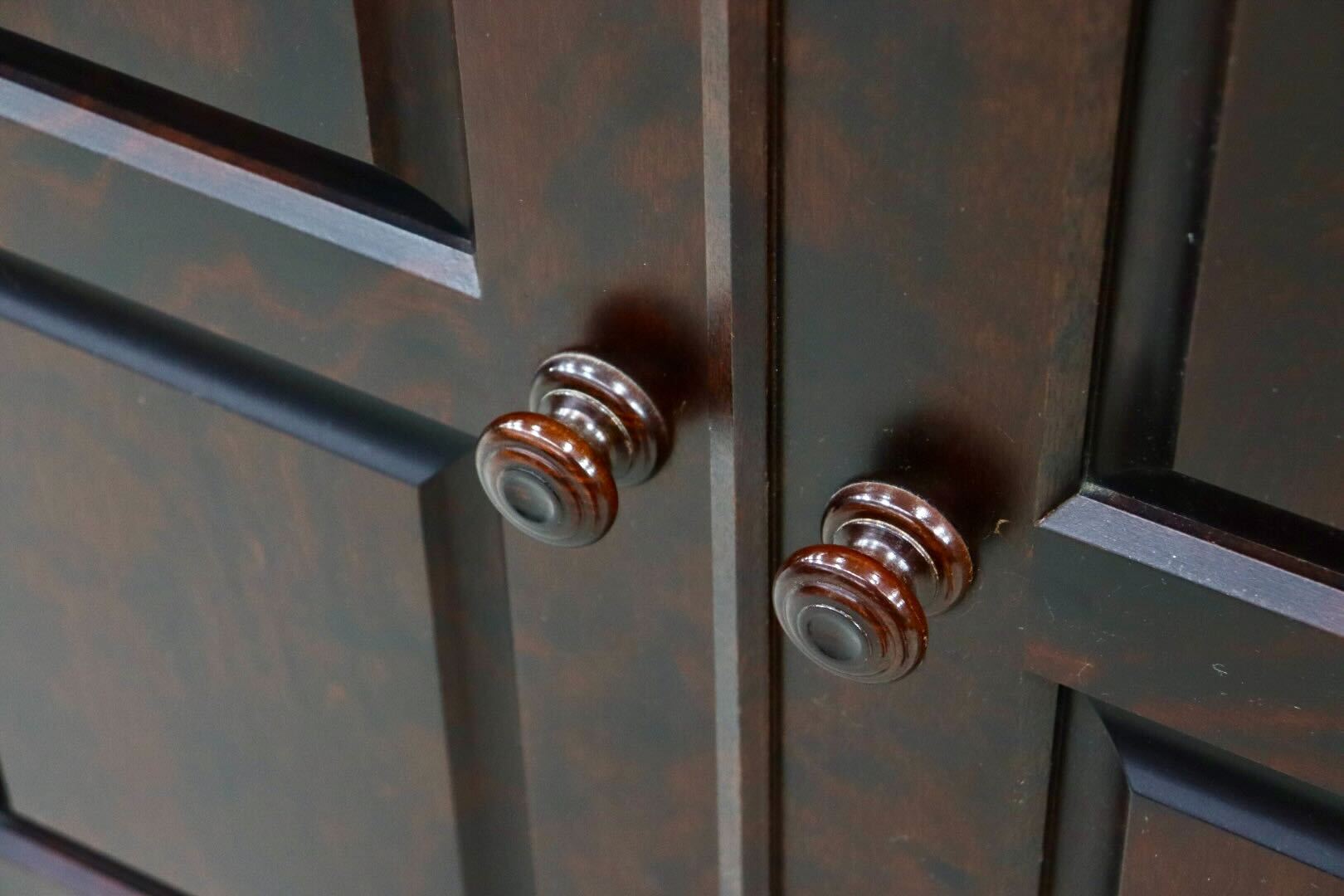 GMHK848○北海道民芸家具 ワードローブ クローゼット 洋服タンス キャビネット 樺材 無垢 和家具 和モダン 古民家 レトロ 定価約18万