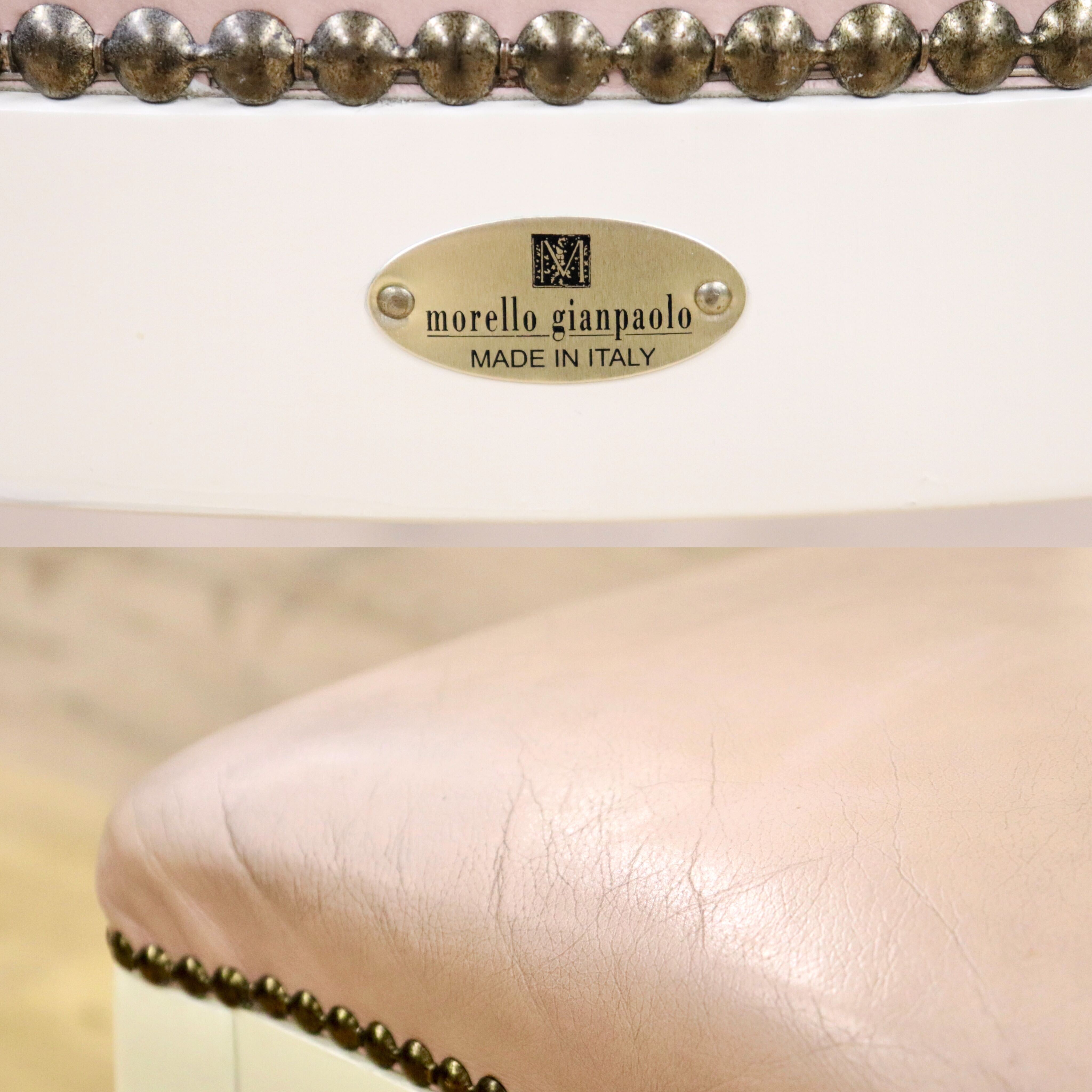 GMHH119D○morello gianpaolo / モレロジャンパウロ ダイニングチェア 椅子 イタリア家具 ヨーロピアン家具 アンティーク レザー