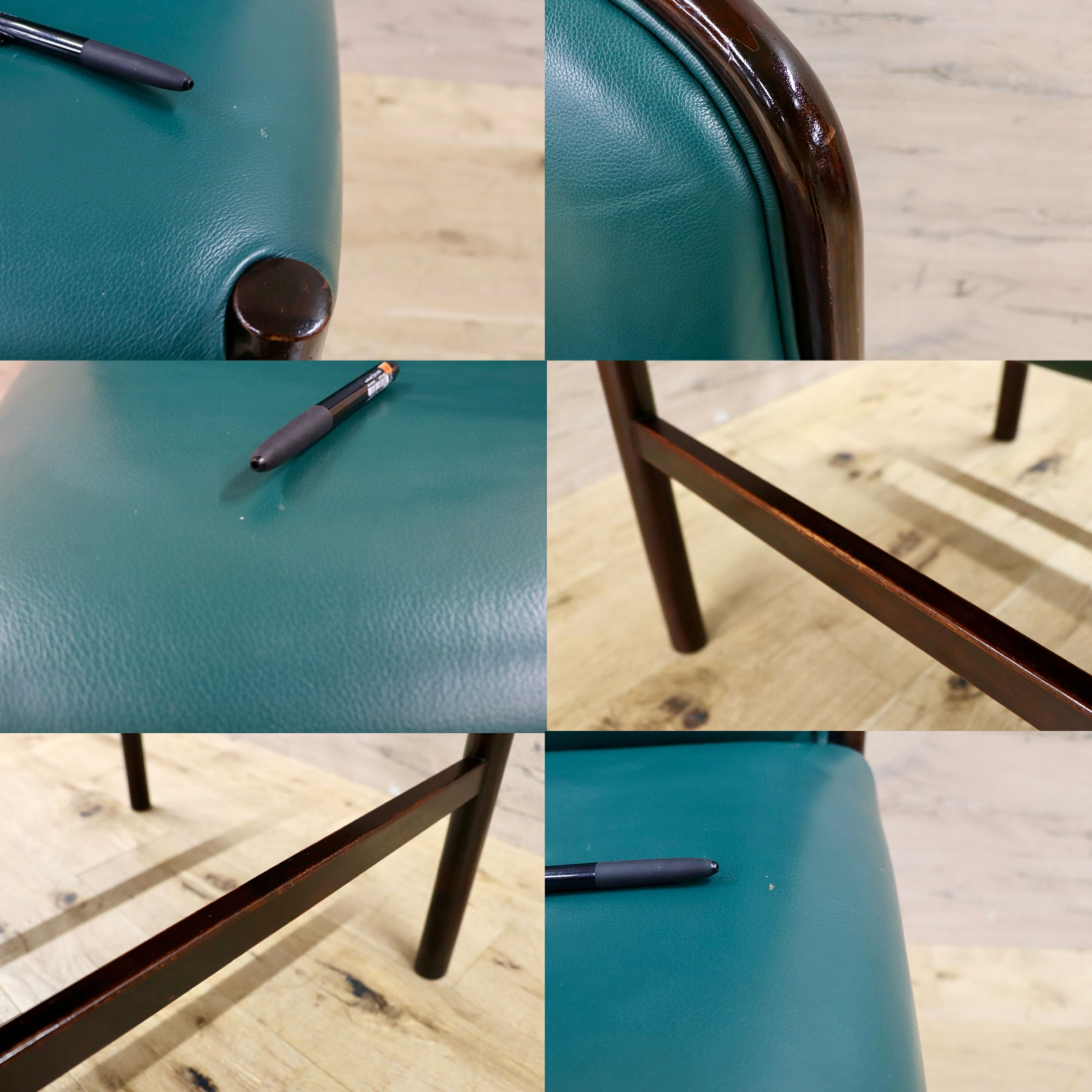 GMHH473D○CONDE HOUSE / カンディハウス インテリアセンター クイーン ダイニングチェア 椅子 レザー 北海道旭川 ビンテージ