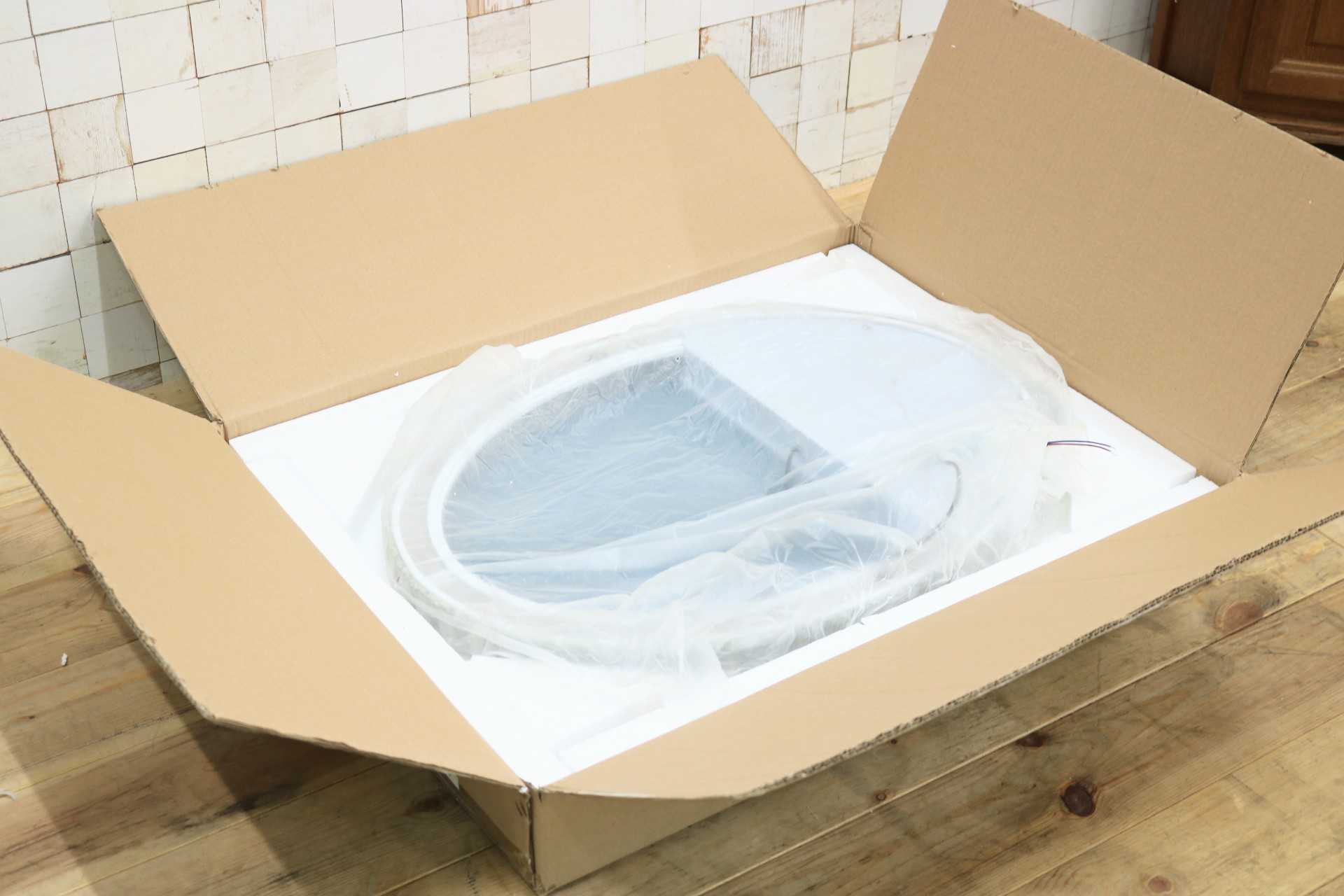 GMIK747D◯ウォールミラー 壁掛け鏡 壁掛けミラー 立て掛けミラー 鏡 照明付き 楕円形 クリスタル 店舗什器 インテリア 未使用