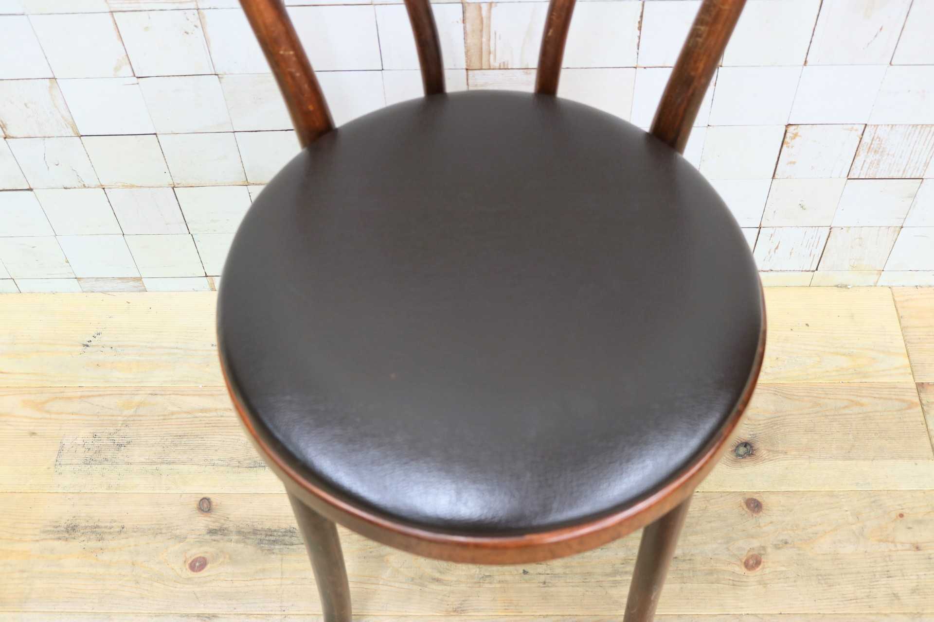 GMIH421K○maruni / マルニ オールド ヴィンテージ ベントウッドチェア ルーマニア製 曲木 アンティーク 合皮 ブナ材 稀少